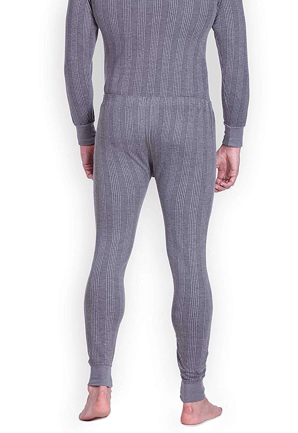 Lux Cozi Inferno Men's Cotton Thermal Set (Grey, 95) 4