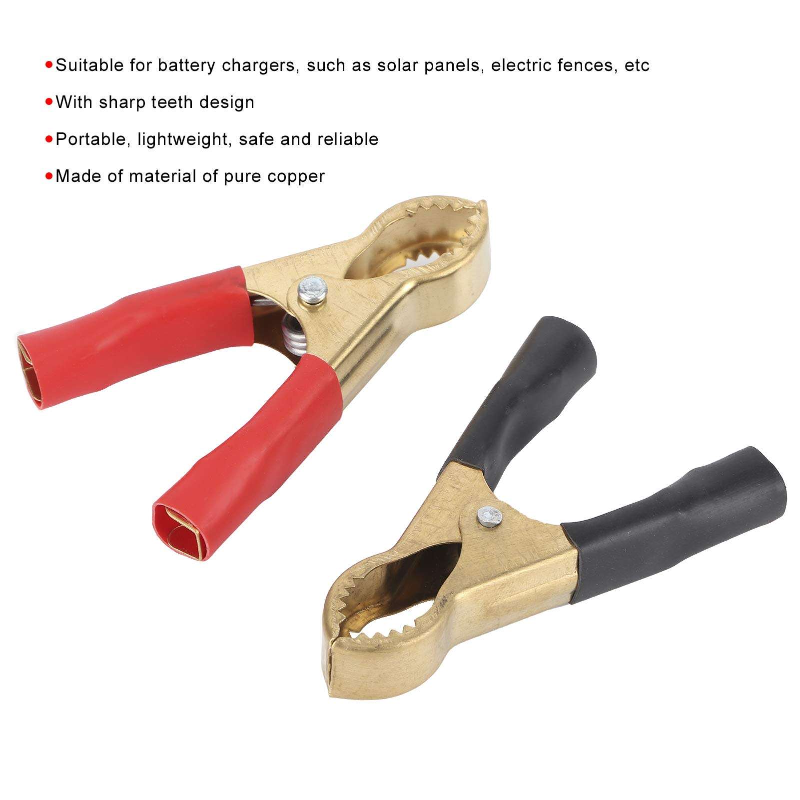 Battery Cable Clips, 10Pcs 50A Battery Clips, Heavy‑Duty Insulated Clip Wire Cable Clamp, for Car Battery Chargers 3