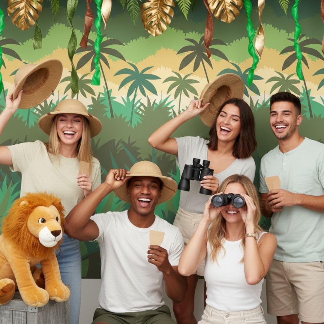 Fun Express - Jungle Journey Background - Party Decor - Wall Decor - Scene Setters - VBS Vacation Bible School Supplies/Decor - 2 Pieces 6