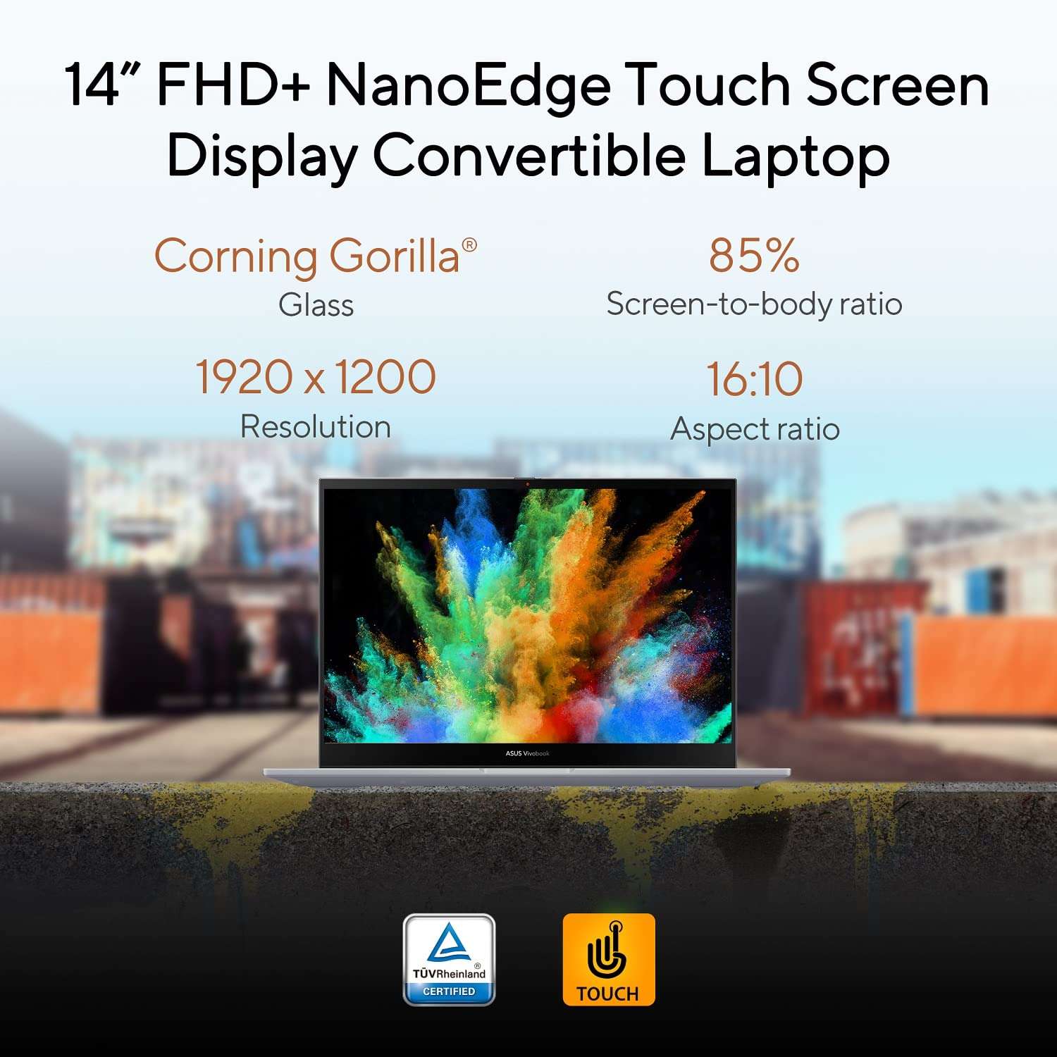 ASUS Vivobook S 14 Flip (2022), 14-inch (35.56 cms) FHD+ 16:10 Touch, AMD Ryzen 5 5600H, 2-in-1 Laptop (16GB/512GB SSD/Integrated Graphics/Windows 11/Office 2021/Silver/1.5 kg), TN3402QA-LZ511WS 4