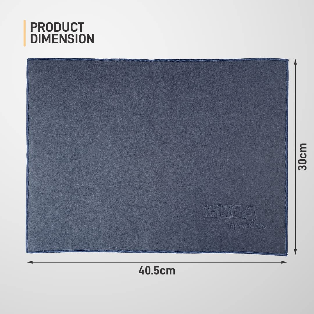Gizga Essentials Microfiber Cloth, 340 GSM, High Absorbent Automotive Microfibre Towels for Car Bike Cleaning Polishing Washing, Multipurpose Cloth for Laptop, Mobile Screen, Kitchen Cloth, 3 Unit 5