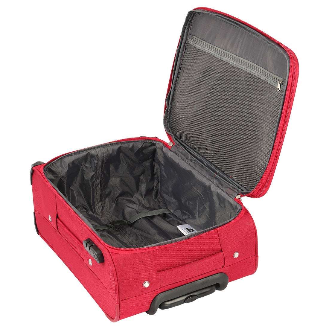 American Tourister Kamiliant Trolley Bag For Travel|Zaka 56 Cms Polyester Softsided Small Cabin 4 Spinner Wheel Luggage Bag|Suitcase For Travel|Trolley Bag For Travelling,Maroon 4