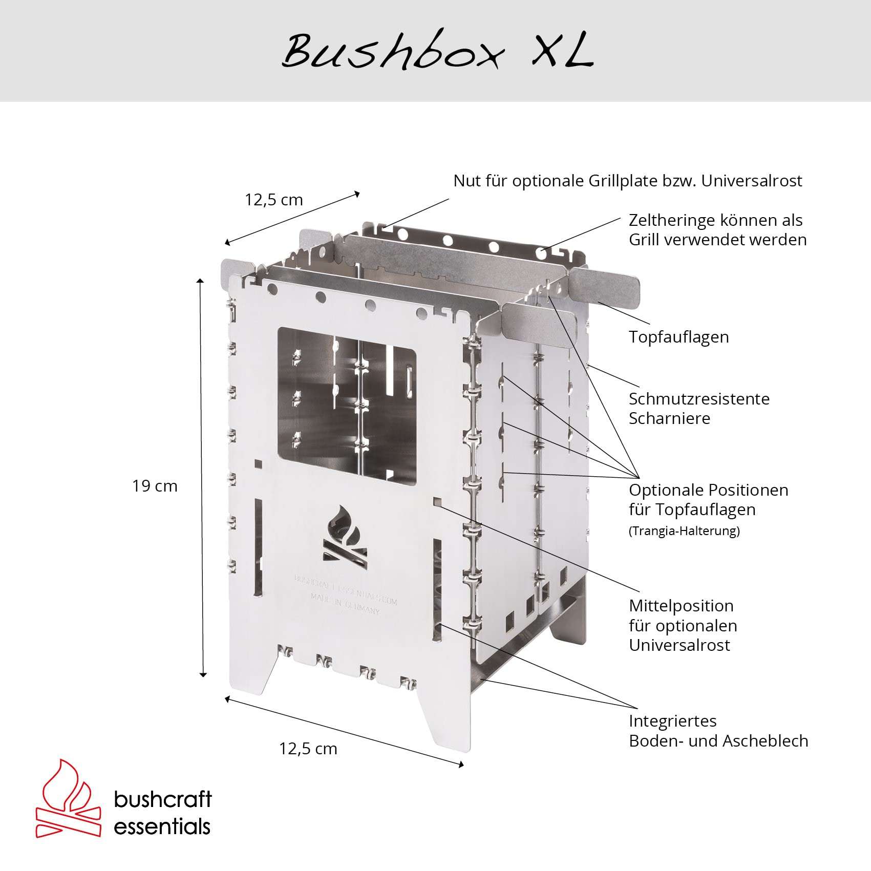 Outdoor Stove Bushbox XL Combination Kit 4