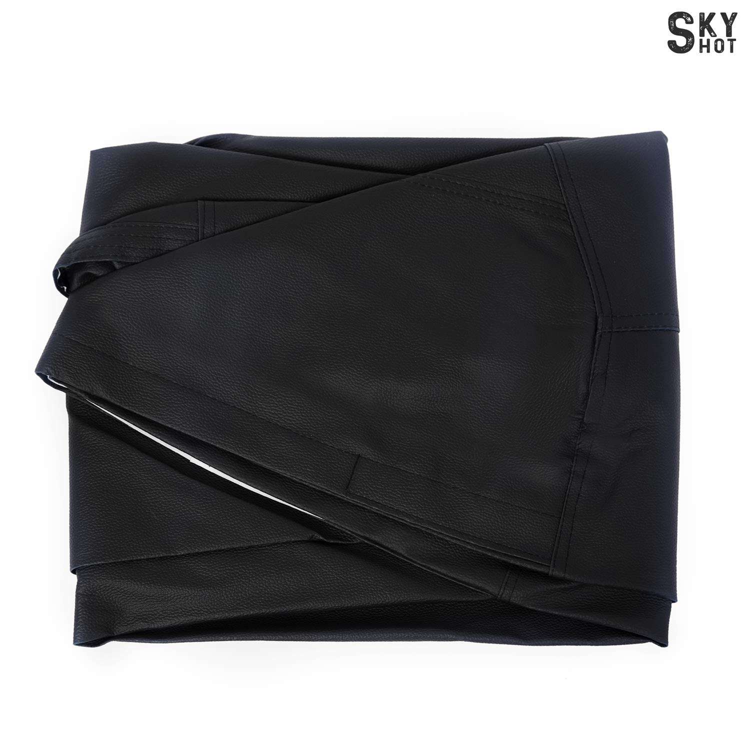 Skyshot Classic Bean Bag Filled with Beans/Fillers (XL, Black) 4