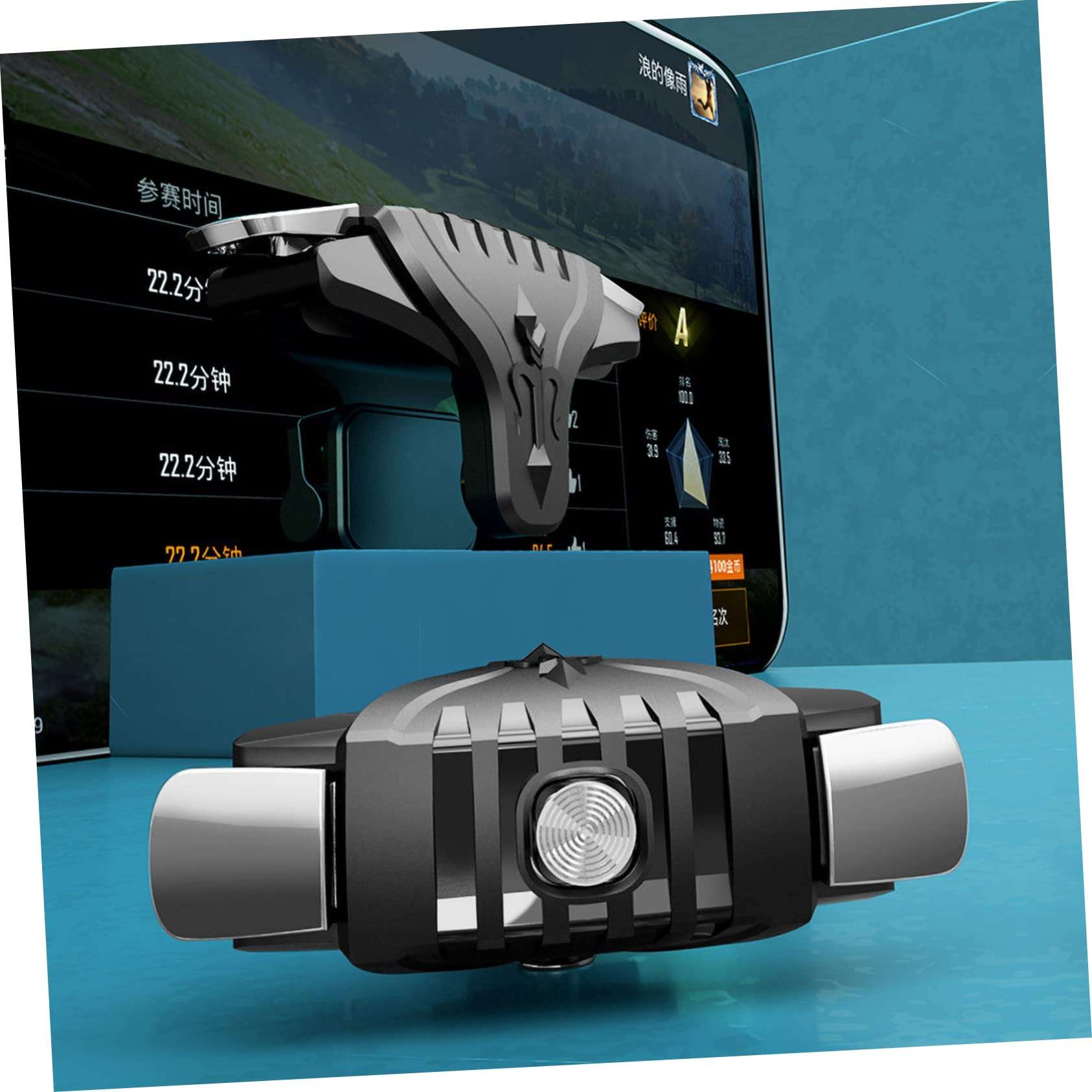 HOMSFOU 2 Pairs Trigger Gaming Compact Gamepad Grip Handle for Easy to Install 5