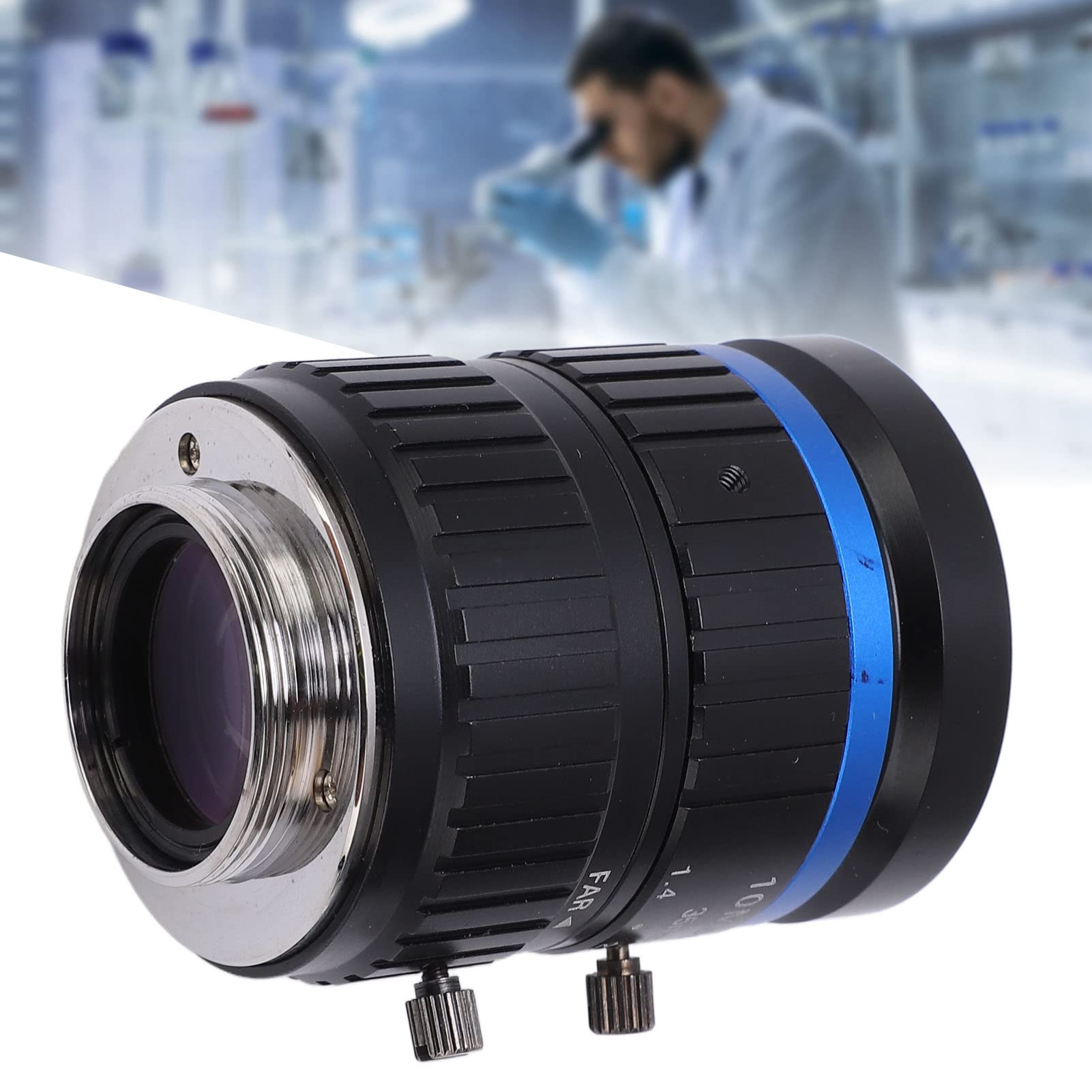 10MP C Mount Lens, 35mm Length, Manual Iris Lens, Not Easy Distortion, Pictures for Industrial Camera, Manual Focus and Adjustable Aperture, Easy Installation 5