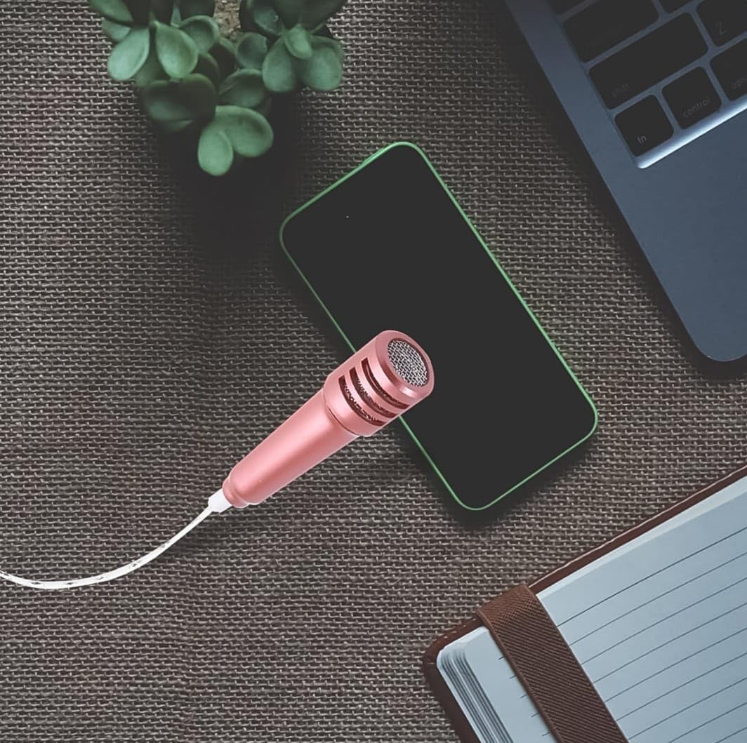 Mini Microphone Mic With Earphone For Voice Recording, Mike Mic Microphone With Handsfree For Mobile Computer, Headphone Handfree Earphone Usb Microphone Vocal Gift Miniature Children (1 Pc) 5