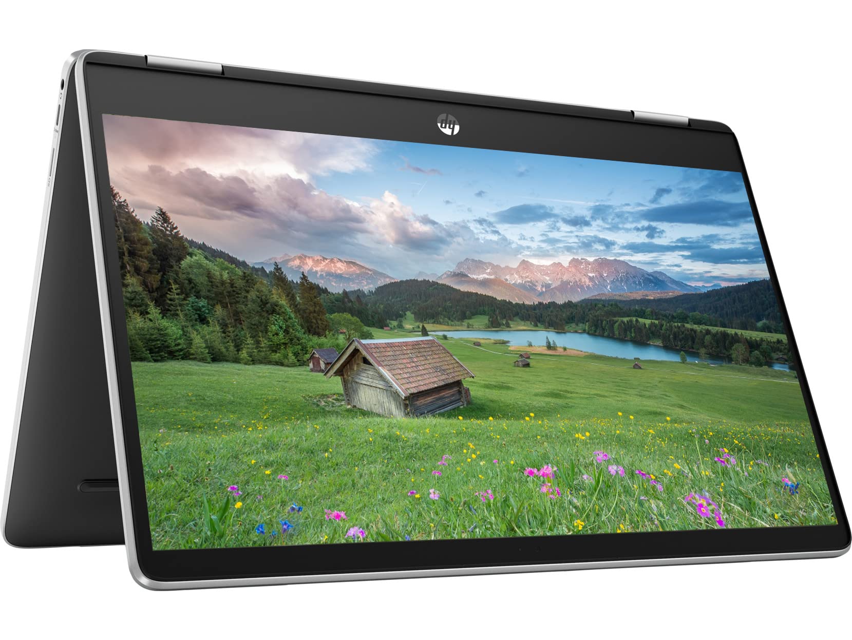 HP Chromebook x360 2-in-1 Laptop, 14" HD Touchscreen, Intel Celeron N4500, 4GB LPDDR4x RAM, 32GB eMMC Flash Memory, Webcam, WiFi, Bluetooth, Chrome OS. Silver 1