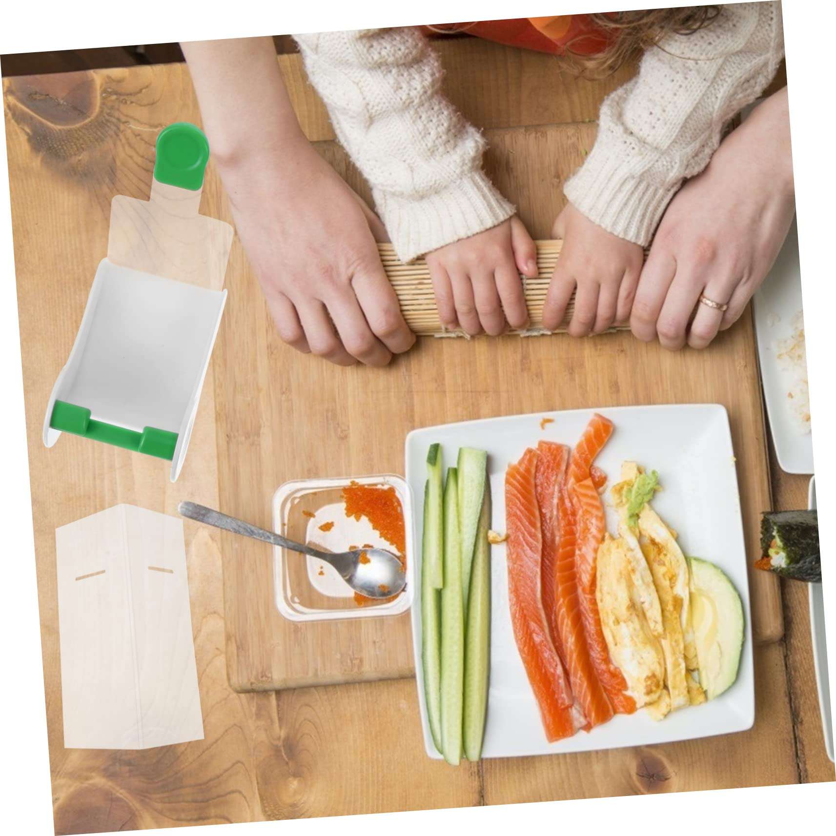 RORPOIR Sushi Tool Vegetable Meat Rolling Tool Spring Roller for Food Simple Sushi Machine Convenient Vegetable Roller Useful Kitchen Gadget 5