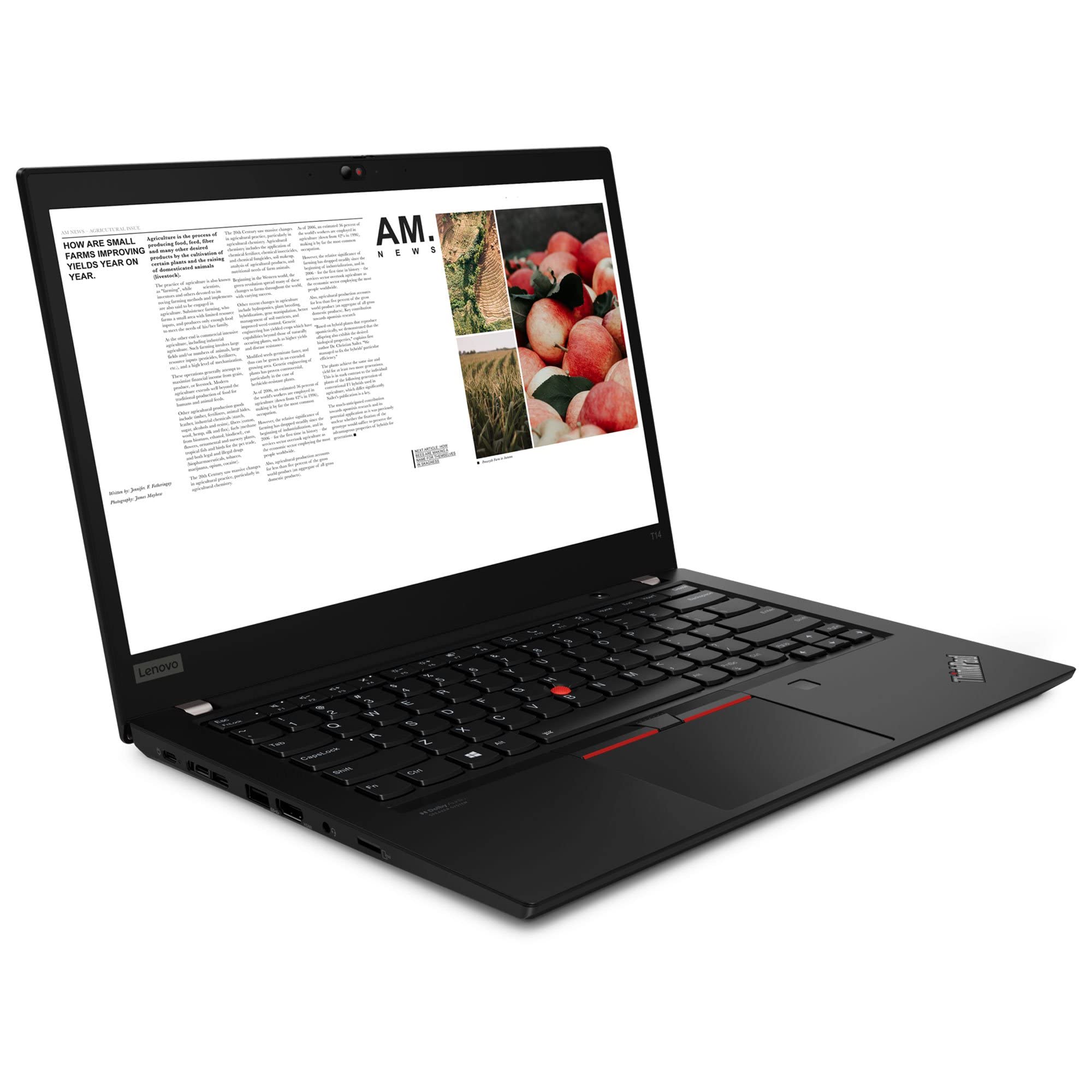 Lenovo ThinkPad T14 Gen 2 14" FHD 300nits Business Laptop, Intel Quad-Core i5-1135G7 (Beat i7-1065G7), 8GB DDR4 RAM, 512GB PCIe SSD, WiFi6, BT5.2, Backlit Keyboard, Windows 10 Pro, Conference Speaker 3