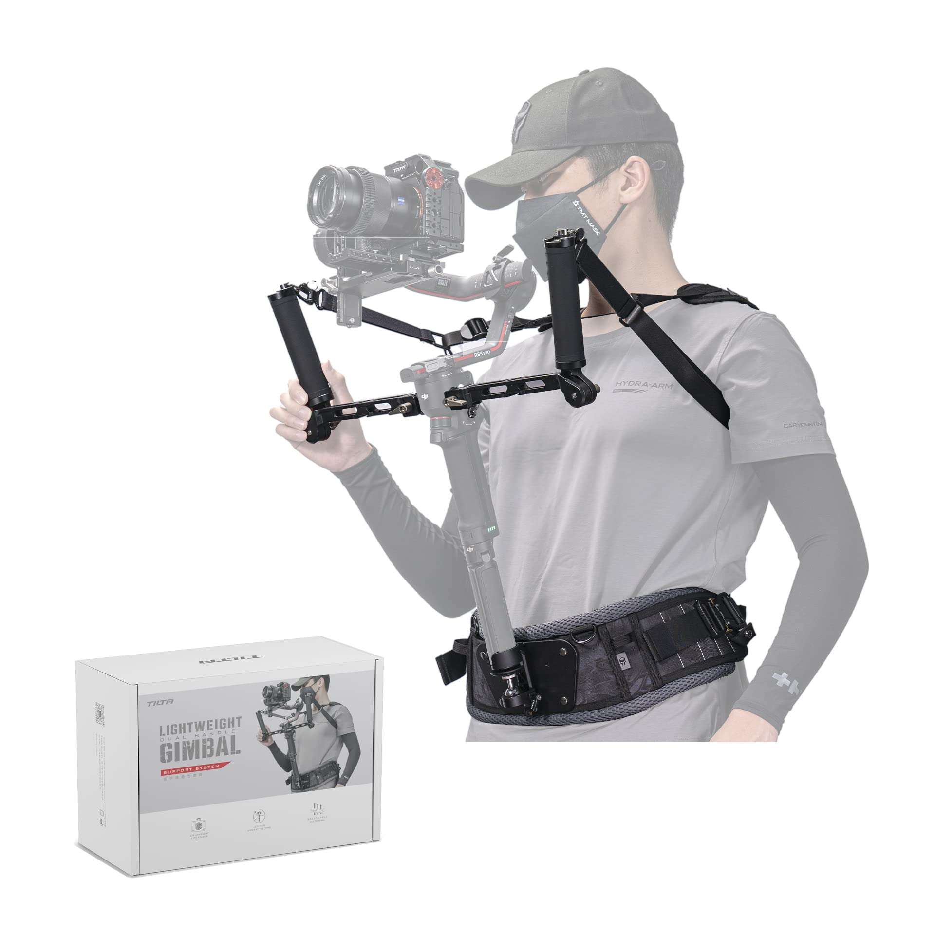 Tilta Lightweight Dual Handle Gimbal Support System | GSS-T04-DHB2 1