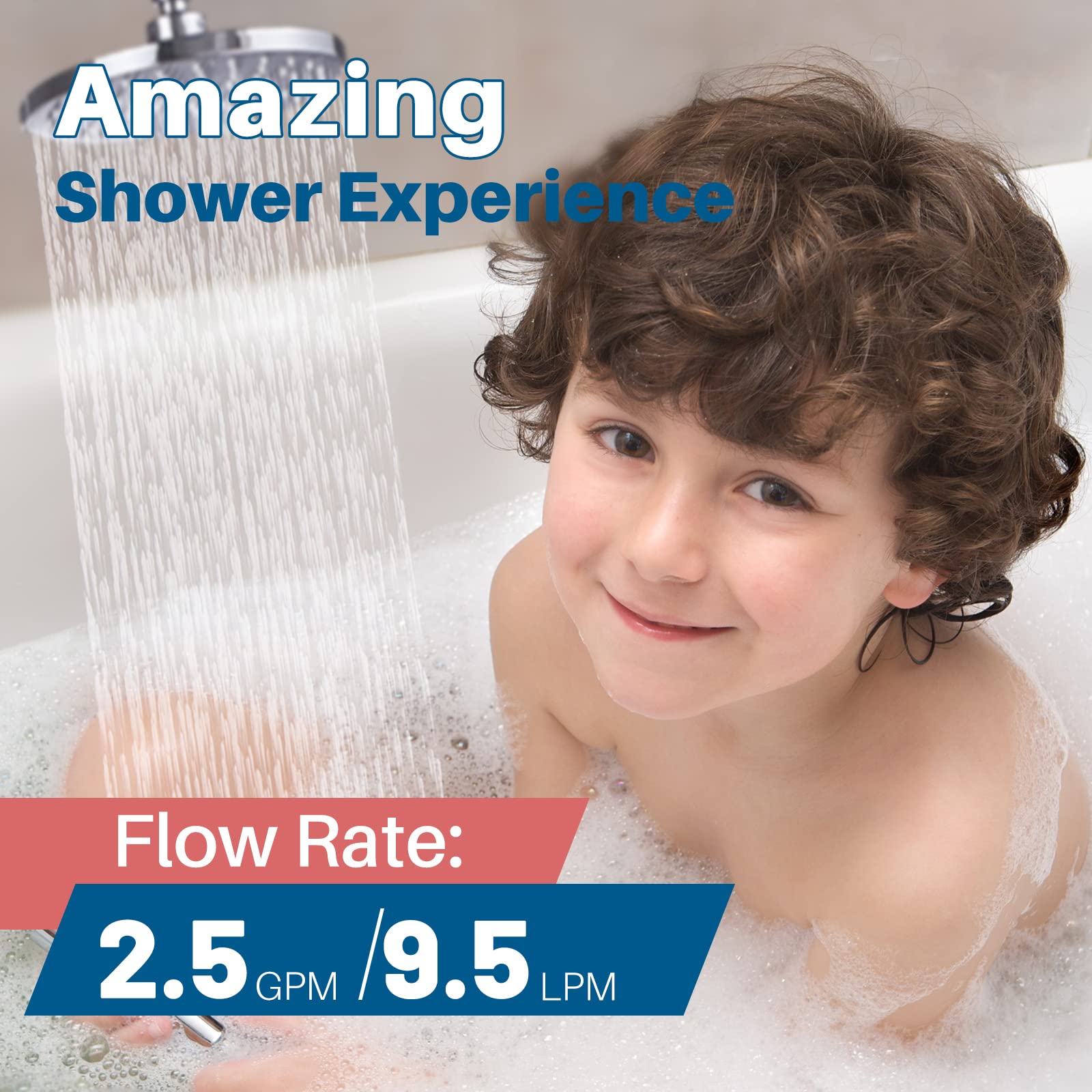 ICEPURE WHR-140 Showerhead Shower Filter Cartridge, Replacement for Culligan WSH-C125, WSH-BN125,S-H200-C, S-H200-BN, S-W100-C, ISH-100, HSH-C135 Advanced KDF WTR Filtration Material, 3PACK 2