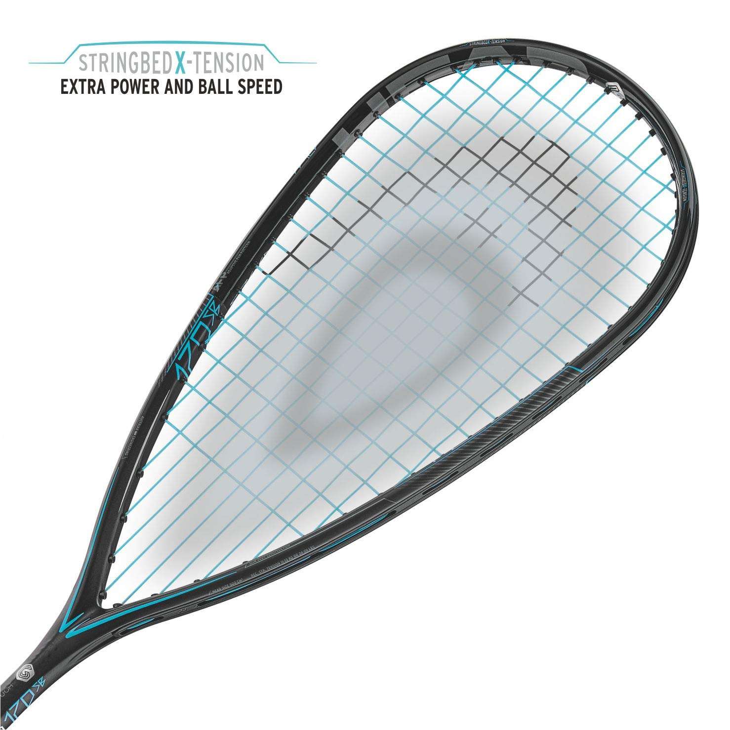 HEAD Men's/Women's Graphene Touch Speed 120 Slim Body Graphite Squash Racquet (Black) 4