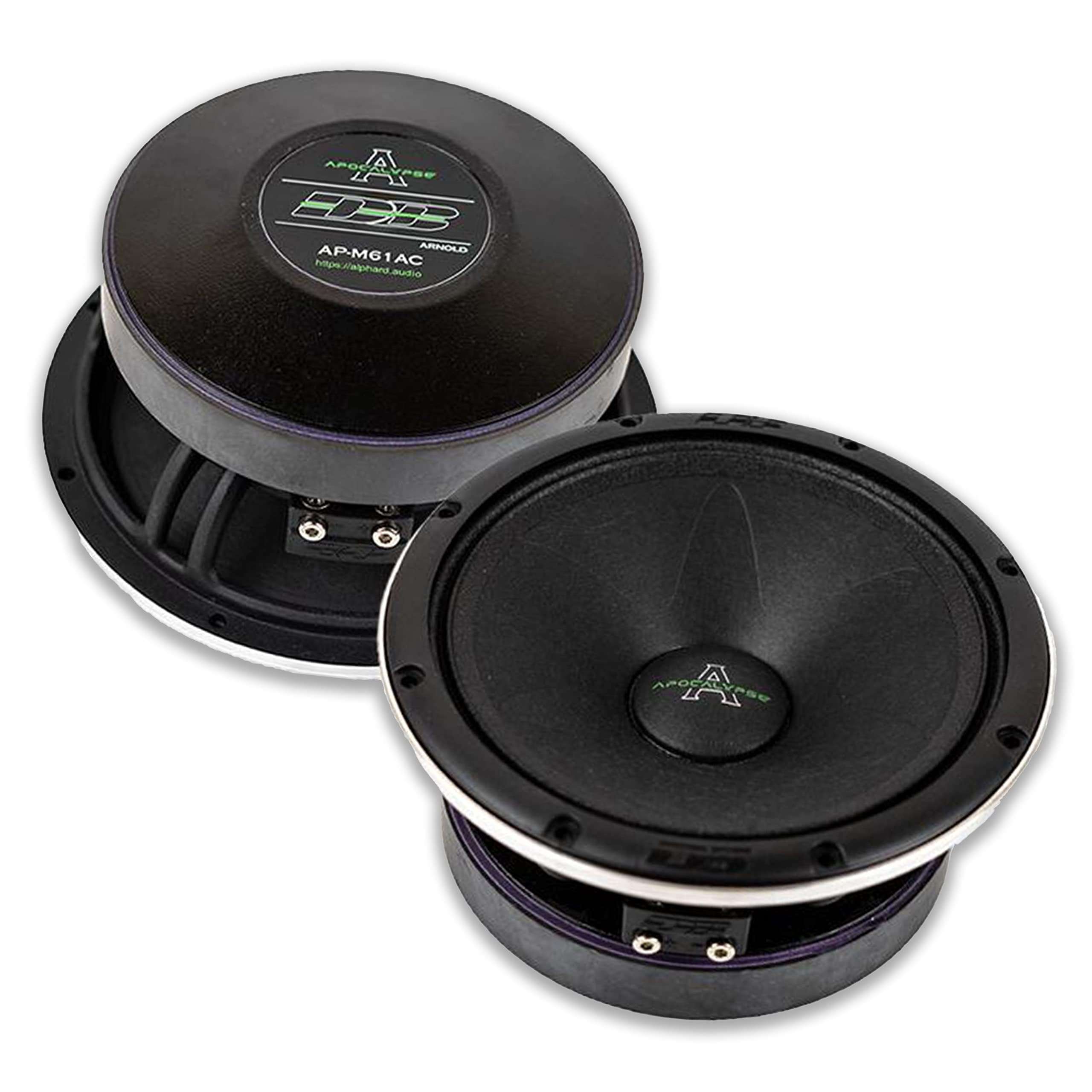 Deaf Bonce 6.5" 180W RMS 4-Ohm Mid-Range Speaker Set Apocalypse Series AP-M61AC 1
