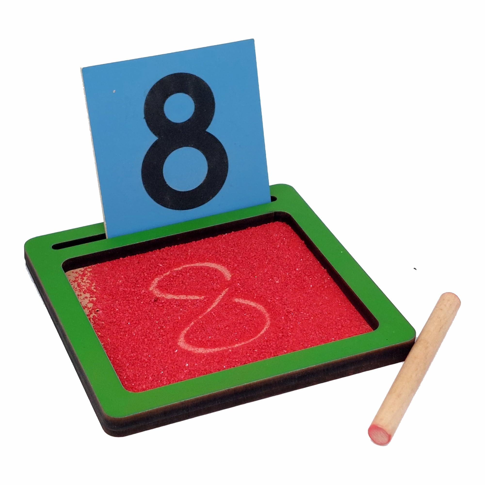 Tantrums Coloured Sand Paper Number with Tray | Learning Fun Education Puzzle Learning Aid for Kids 1
