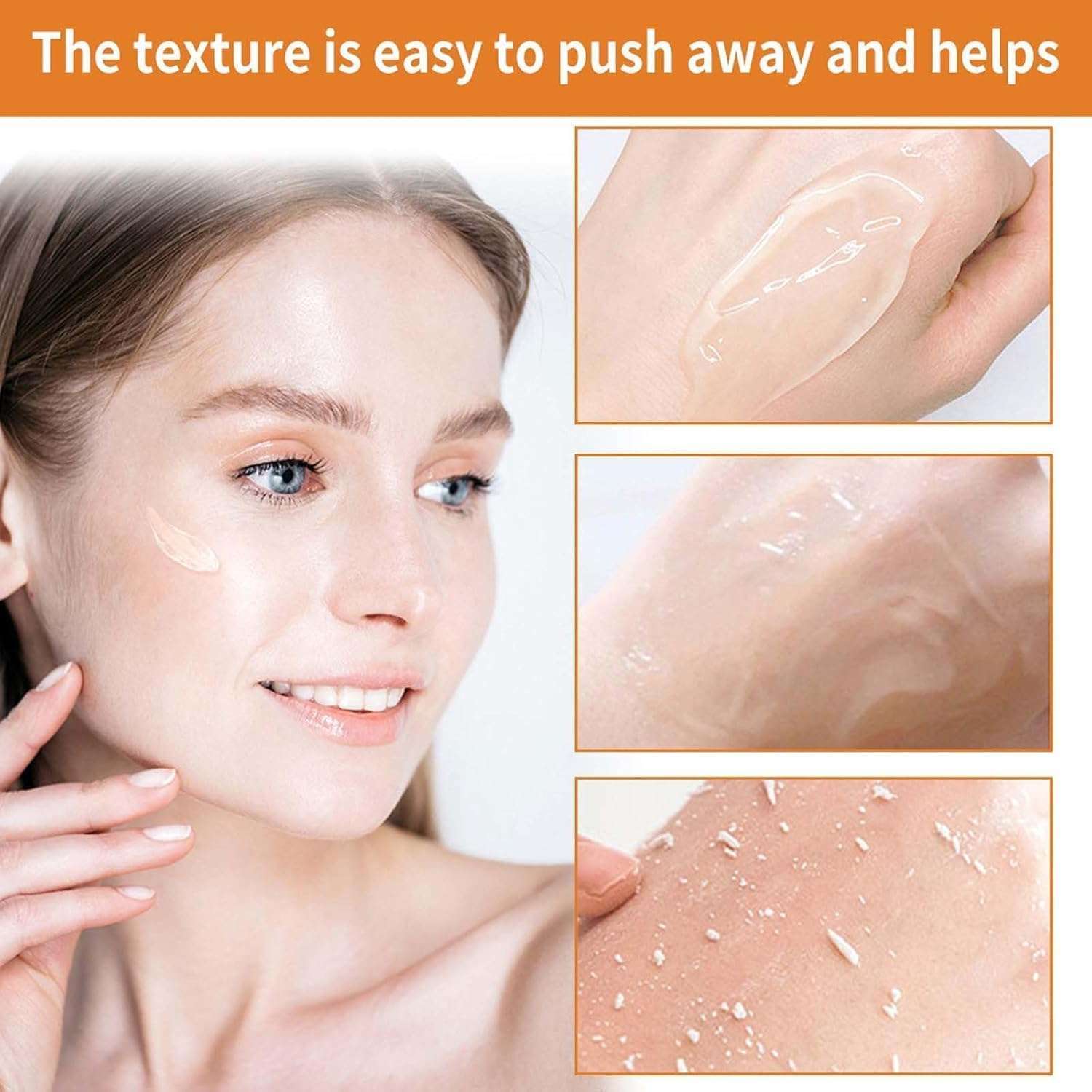 Orange Enzymes Exfoliating Gel for Face & Body | Deep Cleansing Moisturizing Facial Exfoliator | Dead Skin Remover | Brightening & Pore Cleansing Scrub for All Skin Types 4