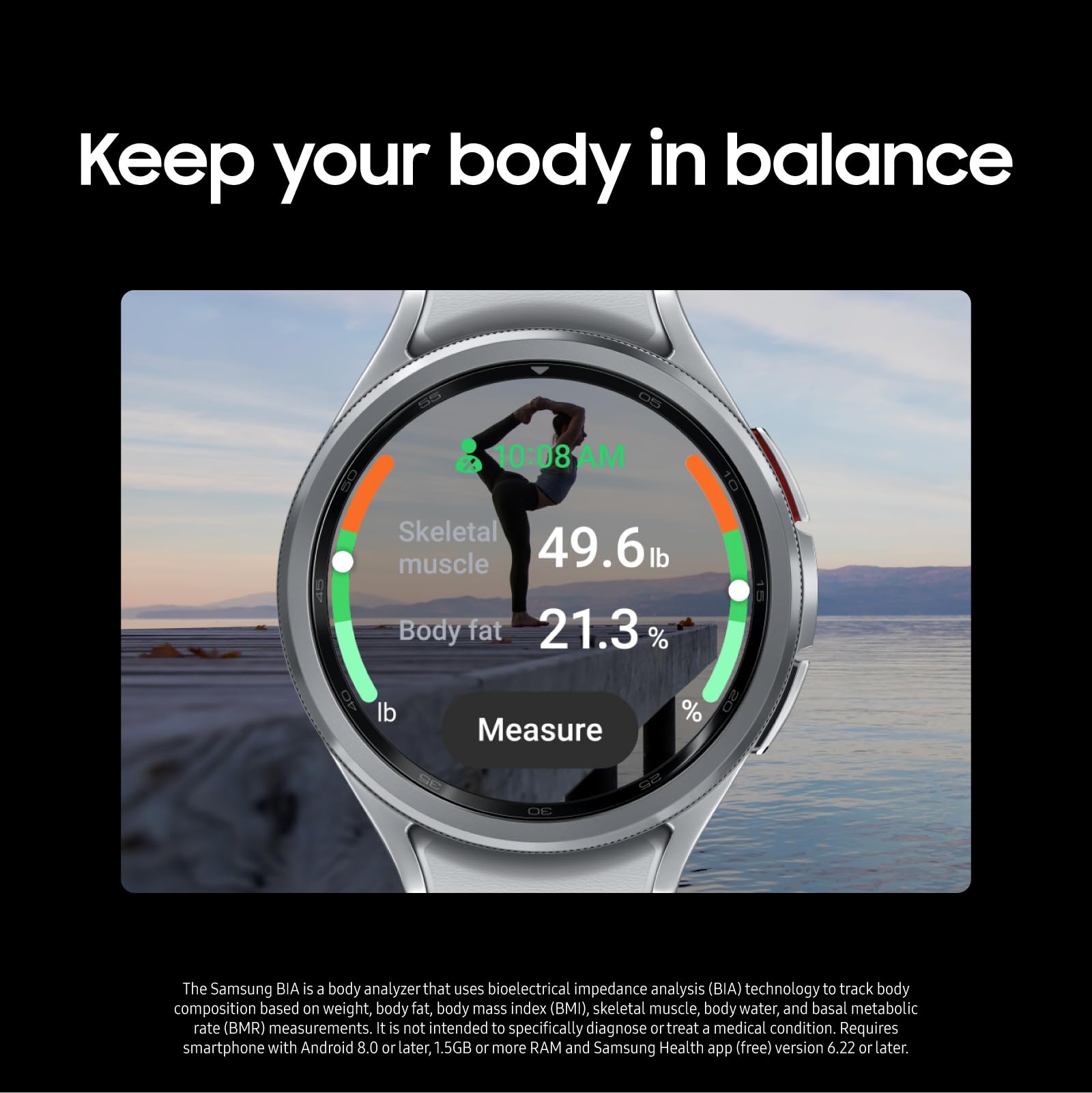 Samsung Galaxy Watch 6 Classic 47mm Bluetooth Smartwatch, Rotating Bezel, Fitness Tracker, Personalized HR Zones, Advanced Sleep Coaching, Heart Monitor, BIA Sensor, Health Insights, US Version, Black 5