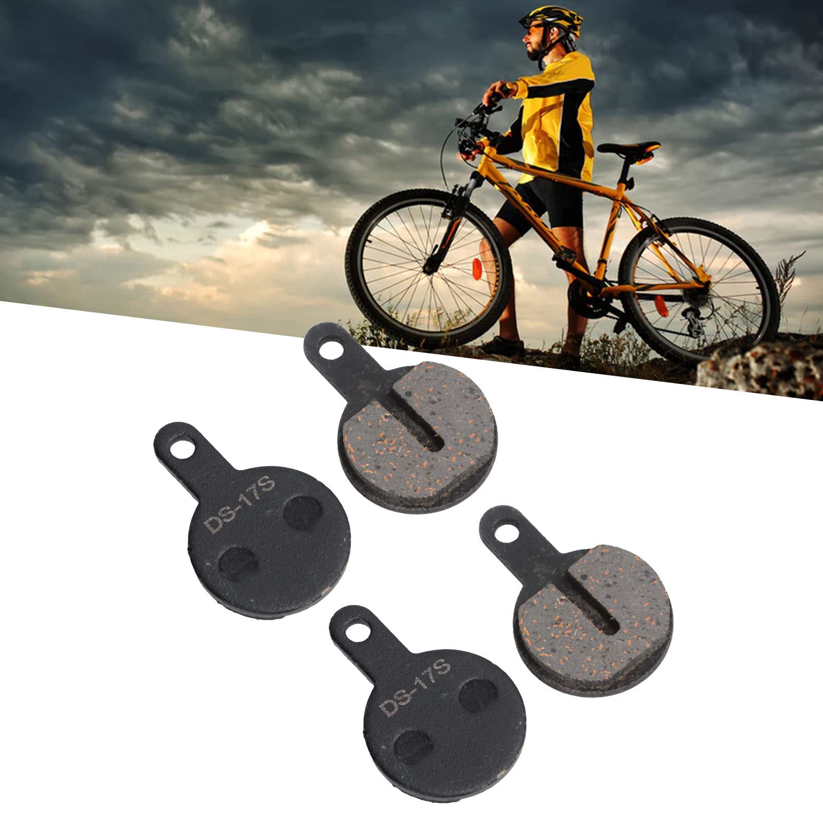 2 Pairs bikes Brake Pads Competible with YINXING Line Disc Brake , Semi Metal bikes Brake Pads , Brake Electric bikes Disc Brake Replacement for bikes Ebike 3