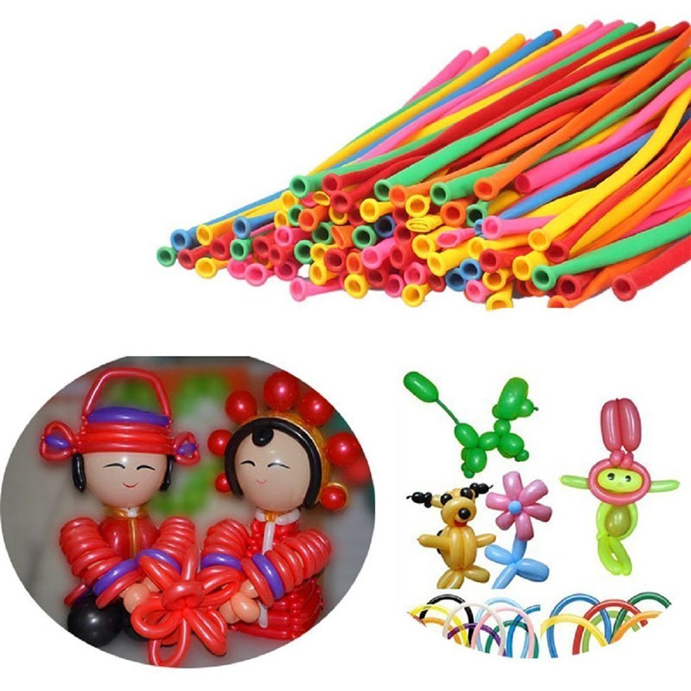 Breewell New Funky Modeling Animal Twist Tying Making -Kids (100 Pcs Balloon with 1 Pump) 5