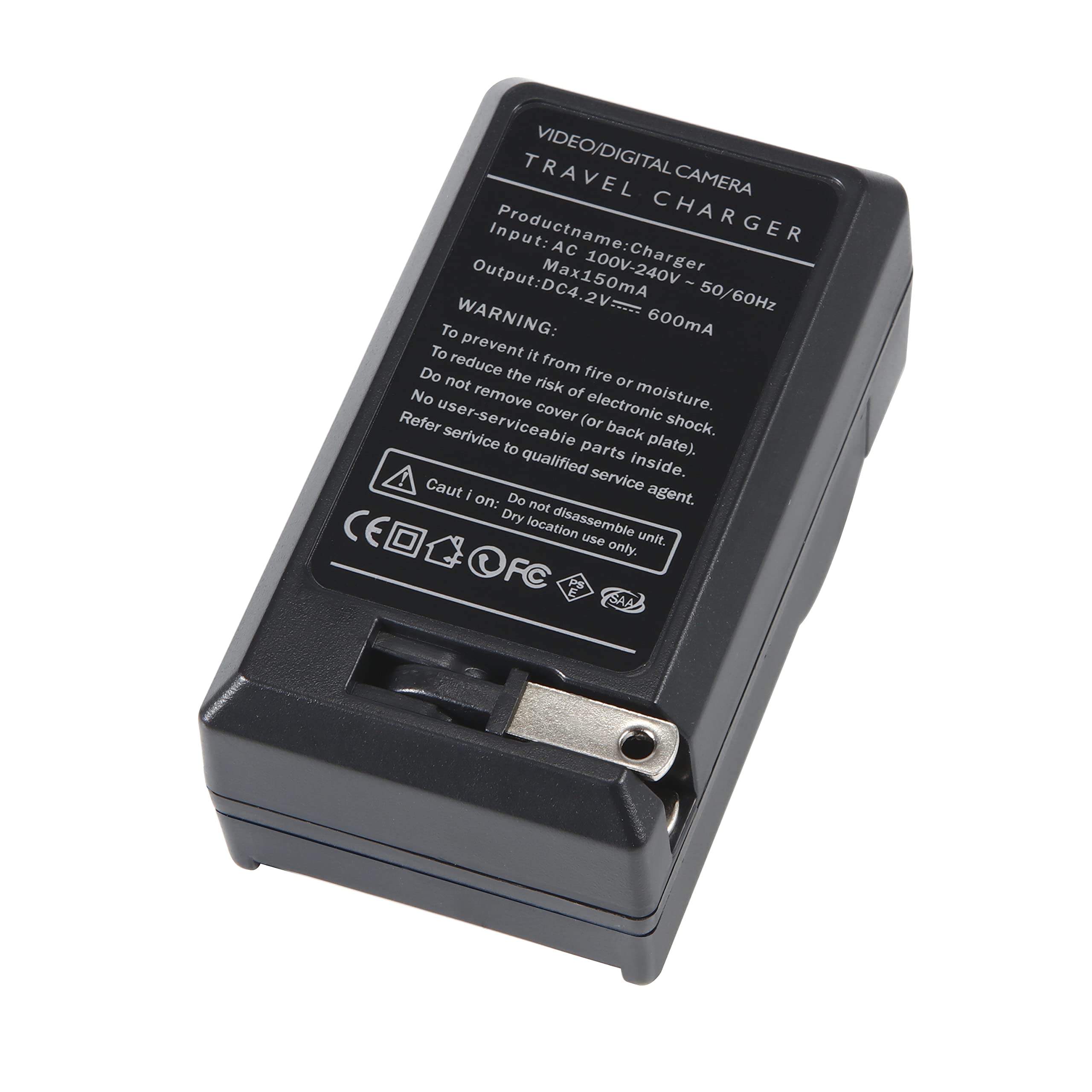 Camera Battery Charger Compatible with Casio NP-40, EX-Z400, EX-FC100, EX-FC150, EX-P505, EX-P600, EX-P700, Zoom EX-Z100, EX-Z1000, EX-Z1050, EX-Z700, EX-Z750, EX-Z850, EX-Z300, EX-Z500, EX-Z200 2