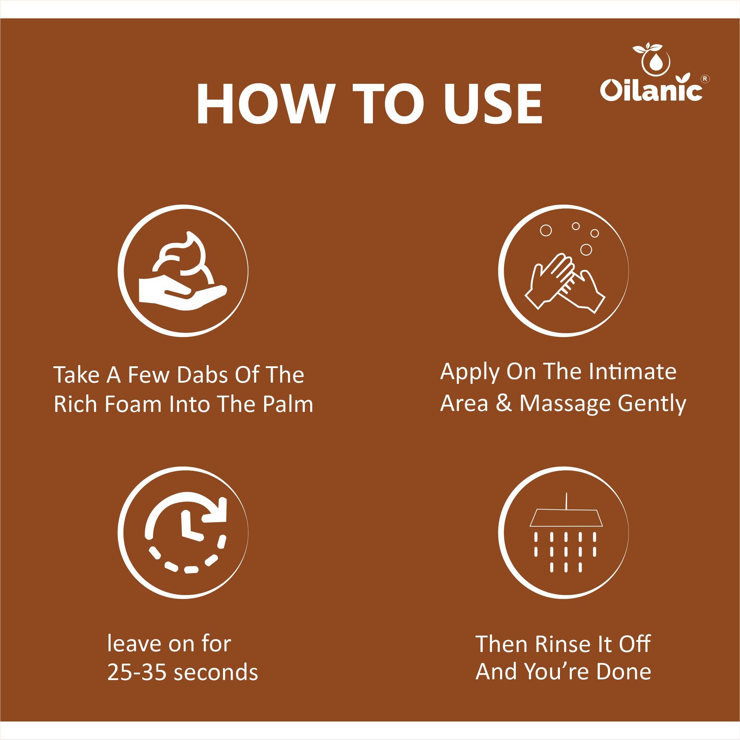 Oilanic Natural Men's Intimate Wash with Argan Extract (Pack of 3, Each 150 ml)|pH-Balanced Hygiene Wash for Daily Freshness and Odor Control Gentle Cleanser for Sensitive Skin Chemical free| 4