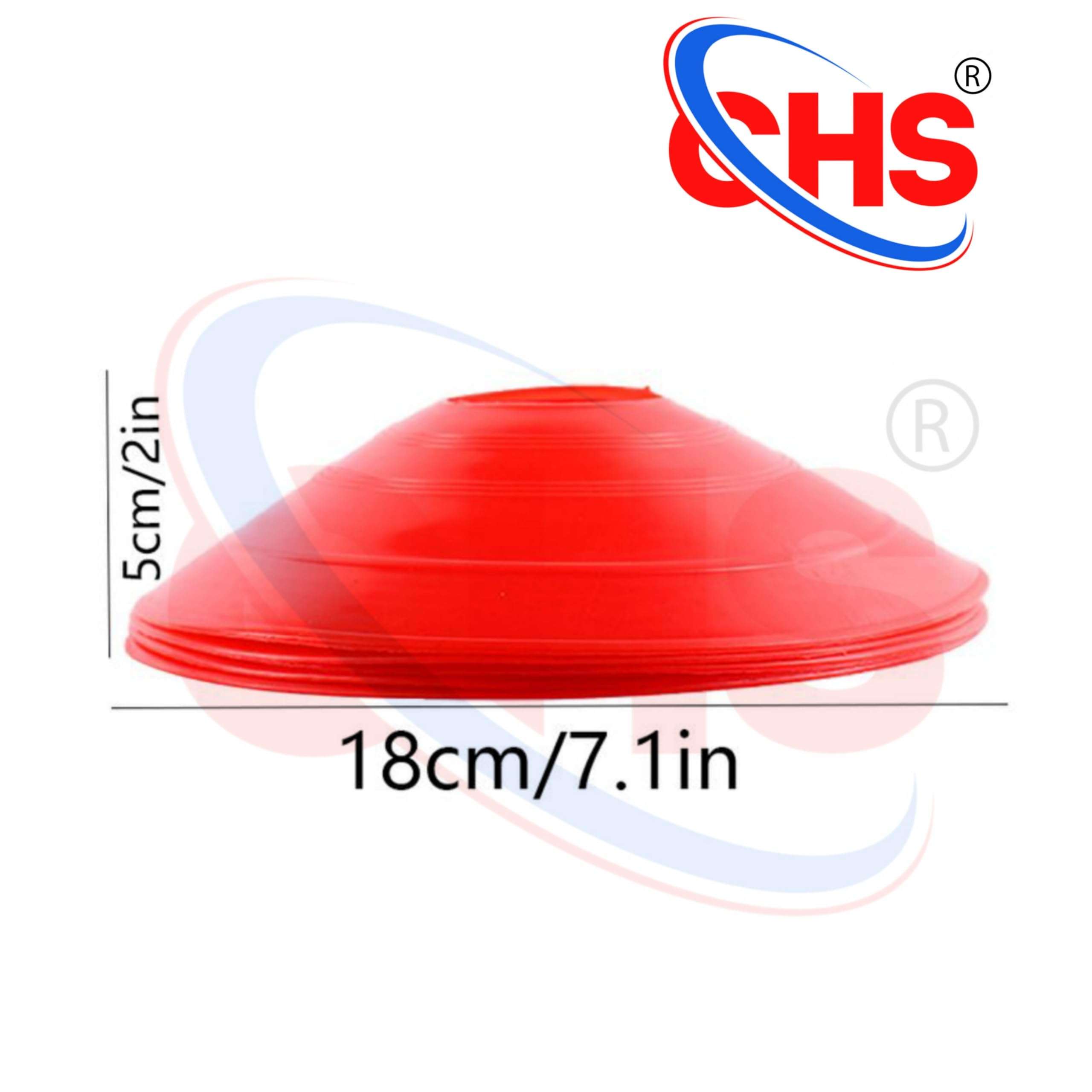 CHS Adjustable Speed Agility 2Meter Ladder with (5 Runge) 6-Pieces 6-inch Marker Cone and 6 Saucer Cones Training/Fitness/Stamina Building Kit 3