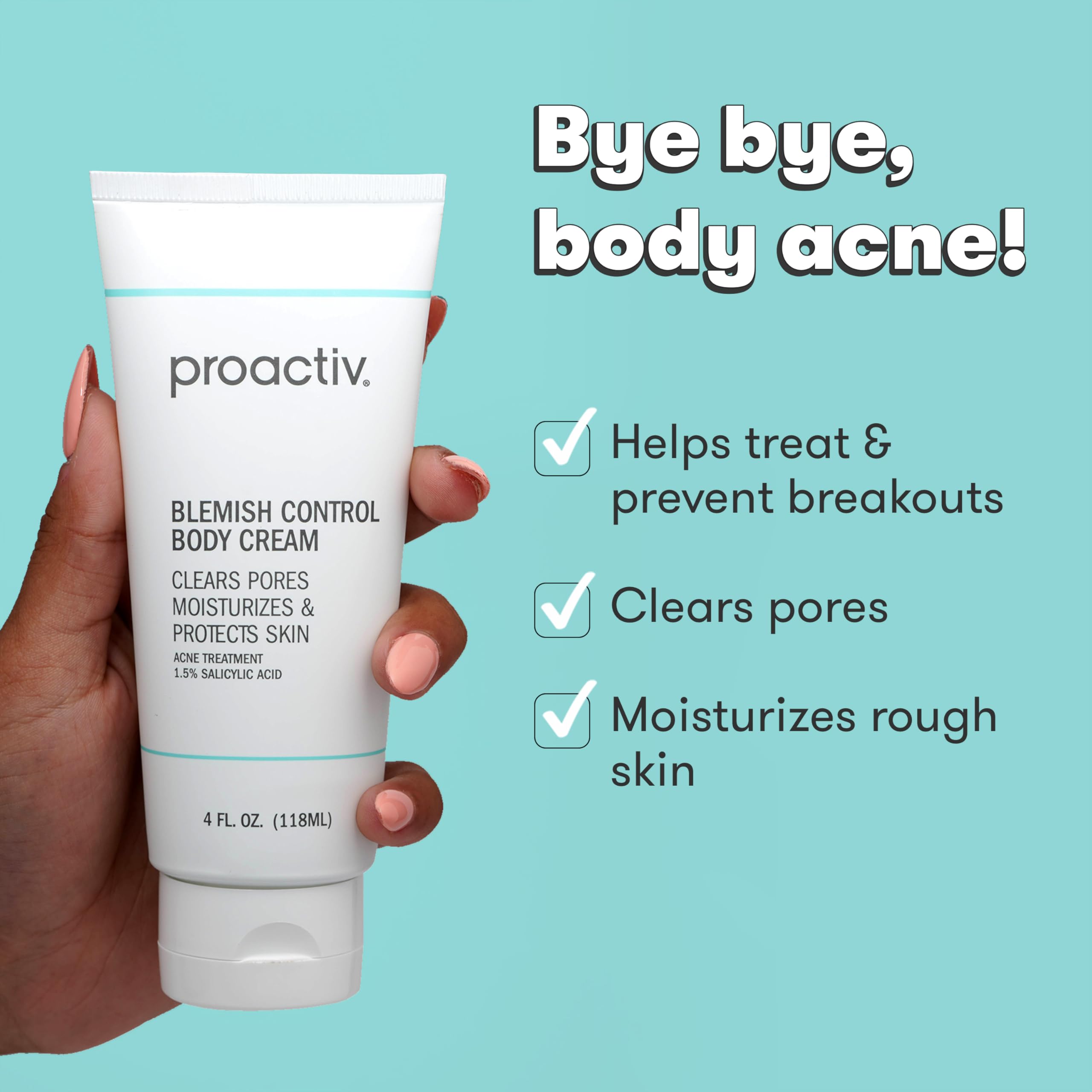 Proactiv Blemish Control Body Cream - Exfoliating Salicylic Acid Clears Breakouts. Formulated for Acne-prone Skin, 4 fl oz 6