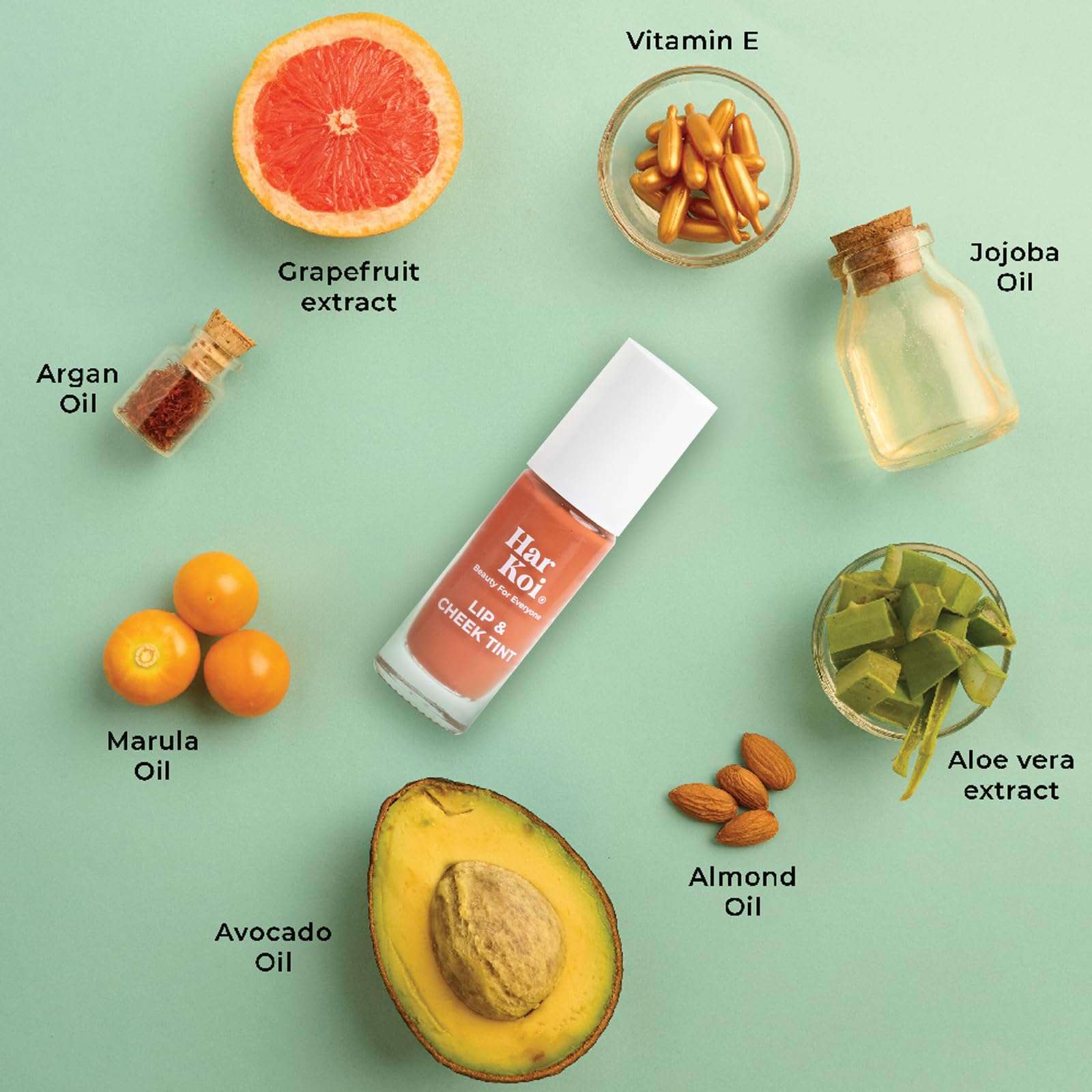 Harkoi Lip & Cheek Tint - 6ml, Moisturizing & Nourishing With Goodness Of Vitamin E, Almond Oil, Vegan & Natural Lip, Cheek & Eyeshadow Long Lasting Tint (BL07 Coral) 3