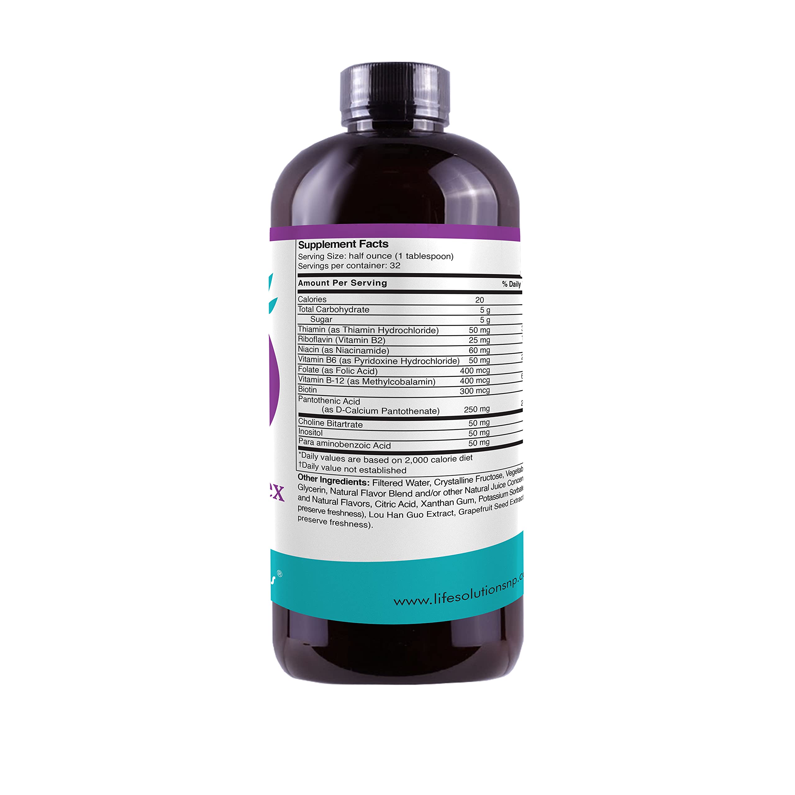 Life Solutions - Liquid Super B-Complex - 16 Oz. Naturally Support Your Body's Energy Levels and Metabolism 3