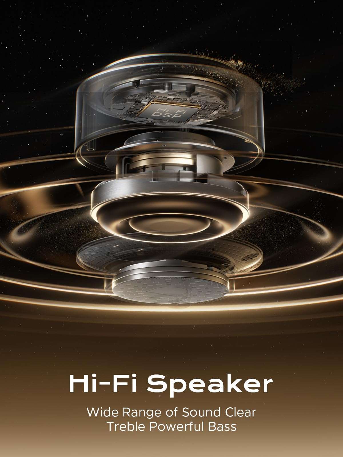 Certified IP67 Waterproof Bluetooth 5.3 Shower Speaker, FuriFast Suction Cup Mini Bluetooth Shower Radio with Mic for Bathroom, Dynamic LED Lights and Dual Stereo Pairing, Space Grey 5