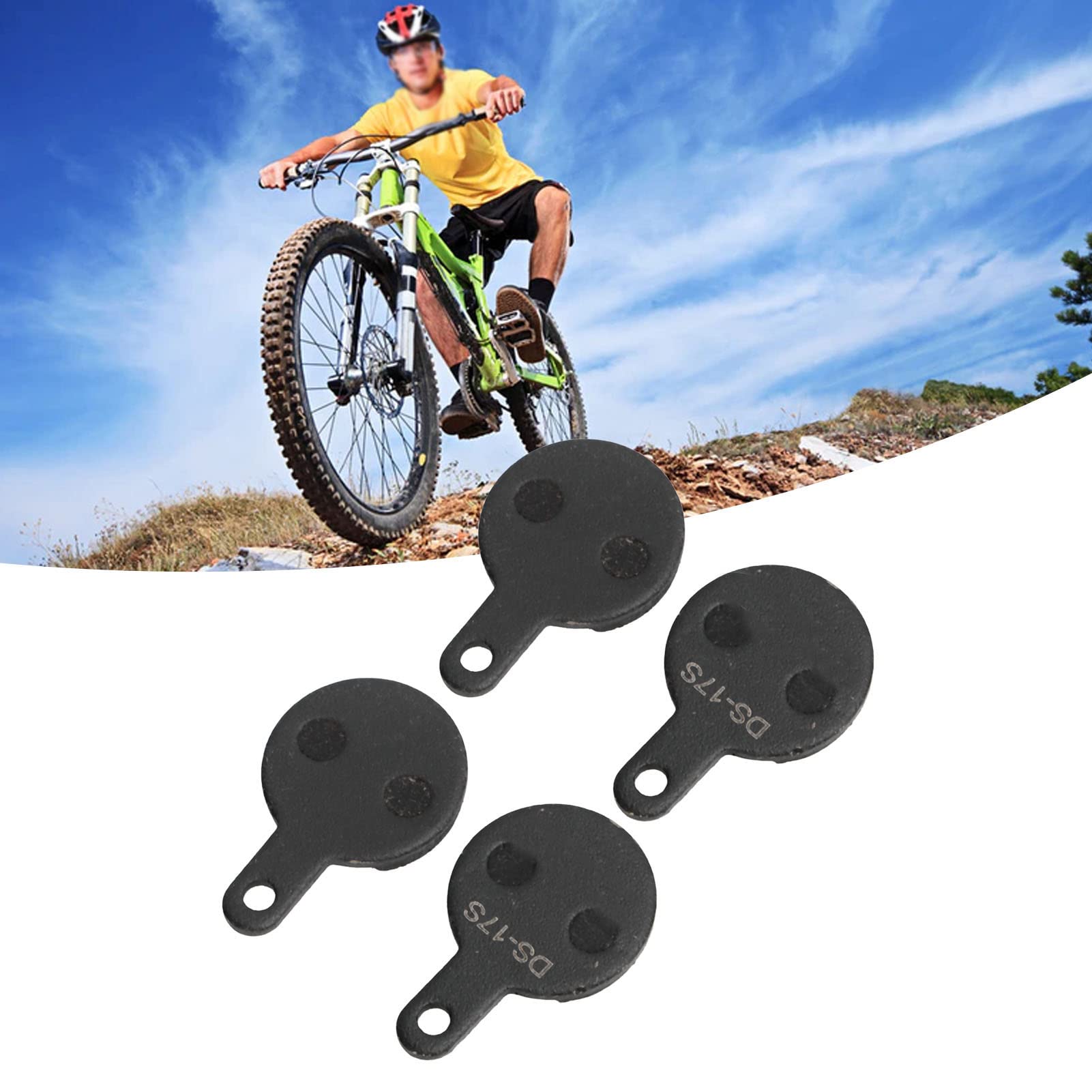 2 Pairs bikes Brake Pads Competible with YINXING Line Disc Brake , Semi Metal bikes Brake Pads , Brake Electric bikes Disc Brake Replacement for bikes Ebike 4