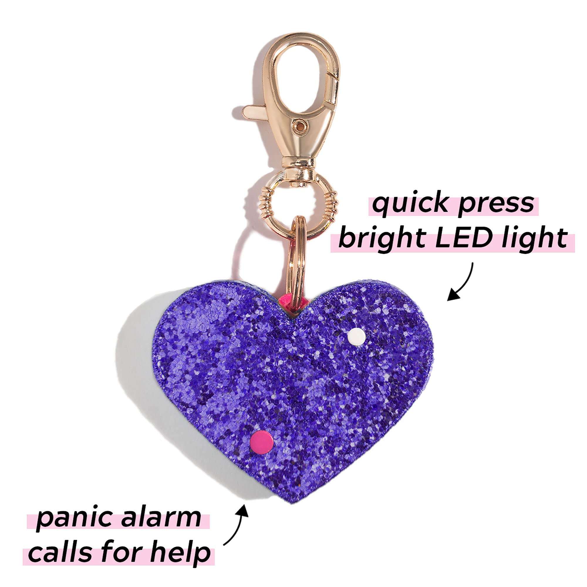 BLINGSTING Personal Safety Alarm for Women Purple 4