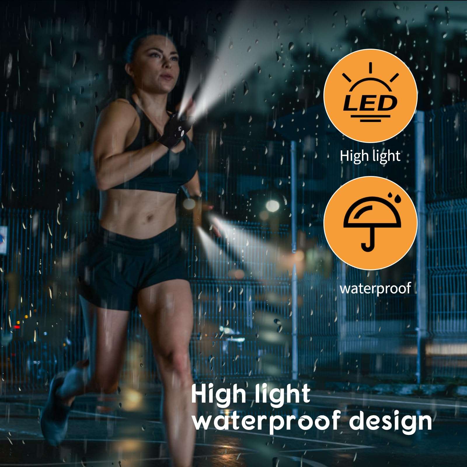 Grace Marci LED Flashlight Gloves, Day Gifts for Man Boyfriend Husband Dad, Unique Man Gifts, Cool Gadget for Repairing Cars, Survival Camping Hiking Rescue Tool LED Gloves Flashlight 6