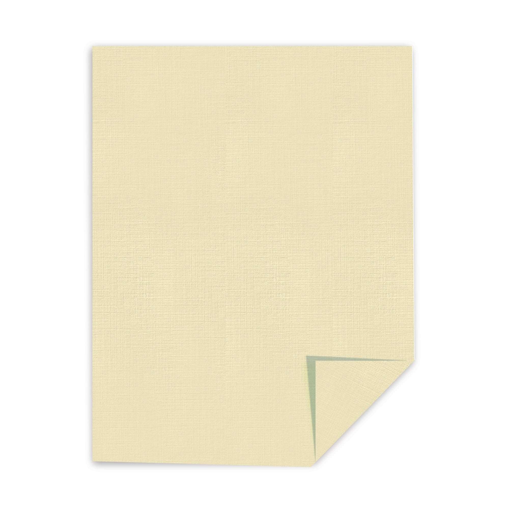 Southworth® 25% Cotton Linen Business Paper, Ivory, Letter (8.5" x 11"), 100 Sheets Per Pack, 24 Lb, 94 Brightness 4