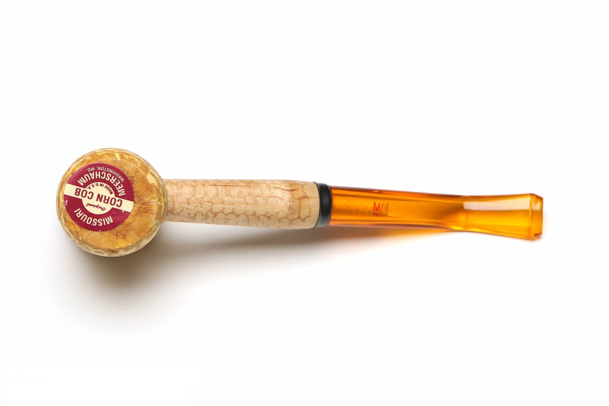 Missouri Meerschaum Legend Corncob Tobacco Pipe Bent 5