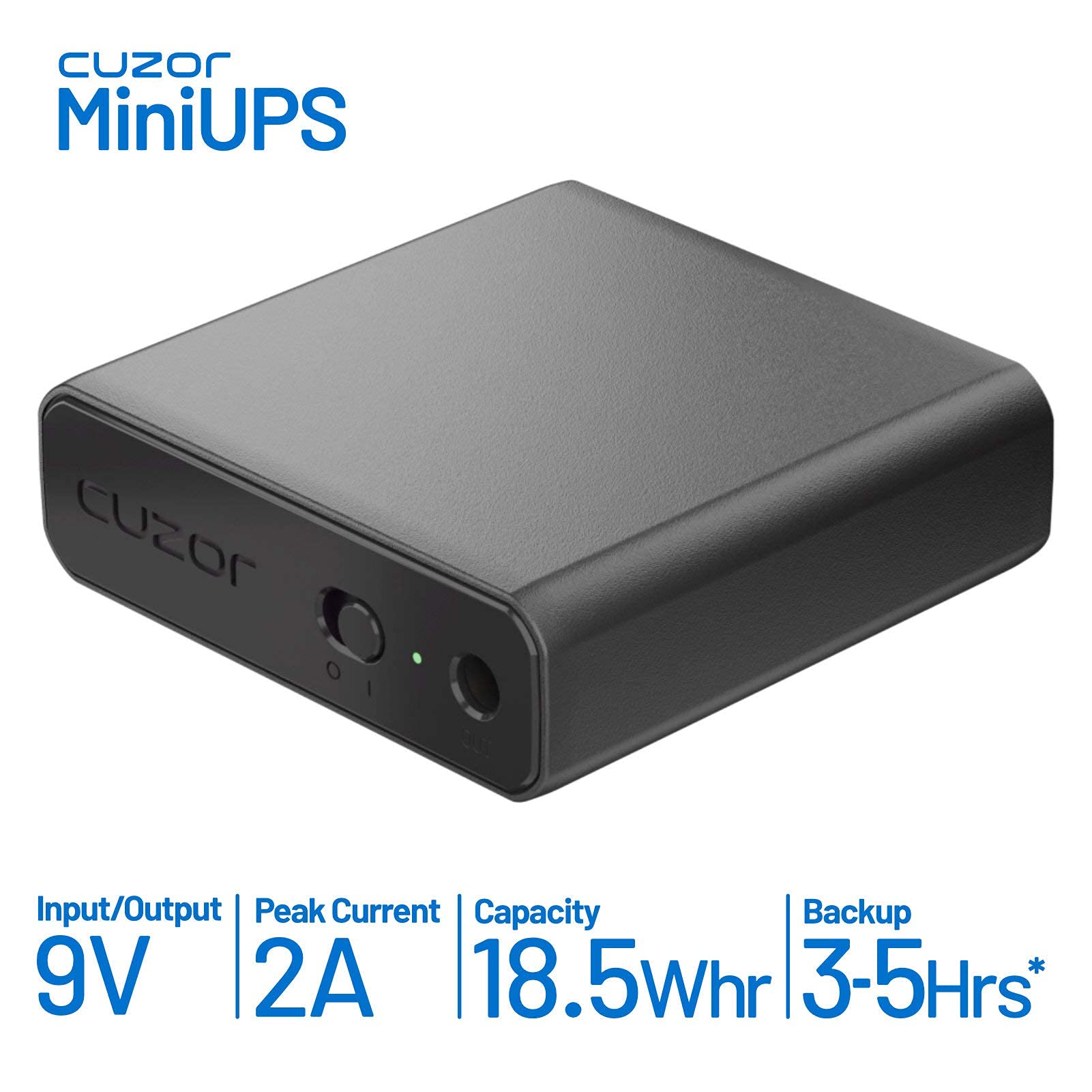 Cuzor 9V up to 1A UPS for Wi-Fi Router | Power Backup for Router Supports 9V 0.6A | Upto 4 Hour Backup | 1 Year Warranty 5
