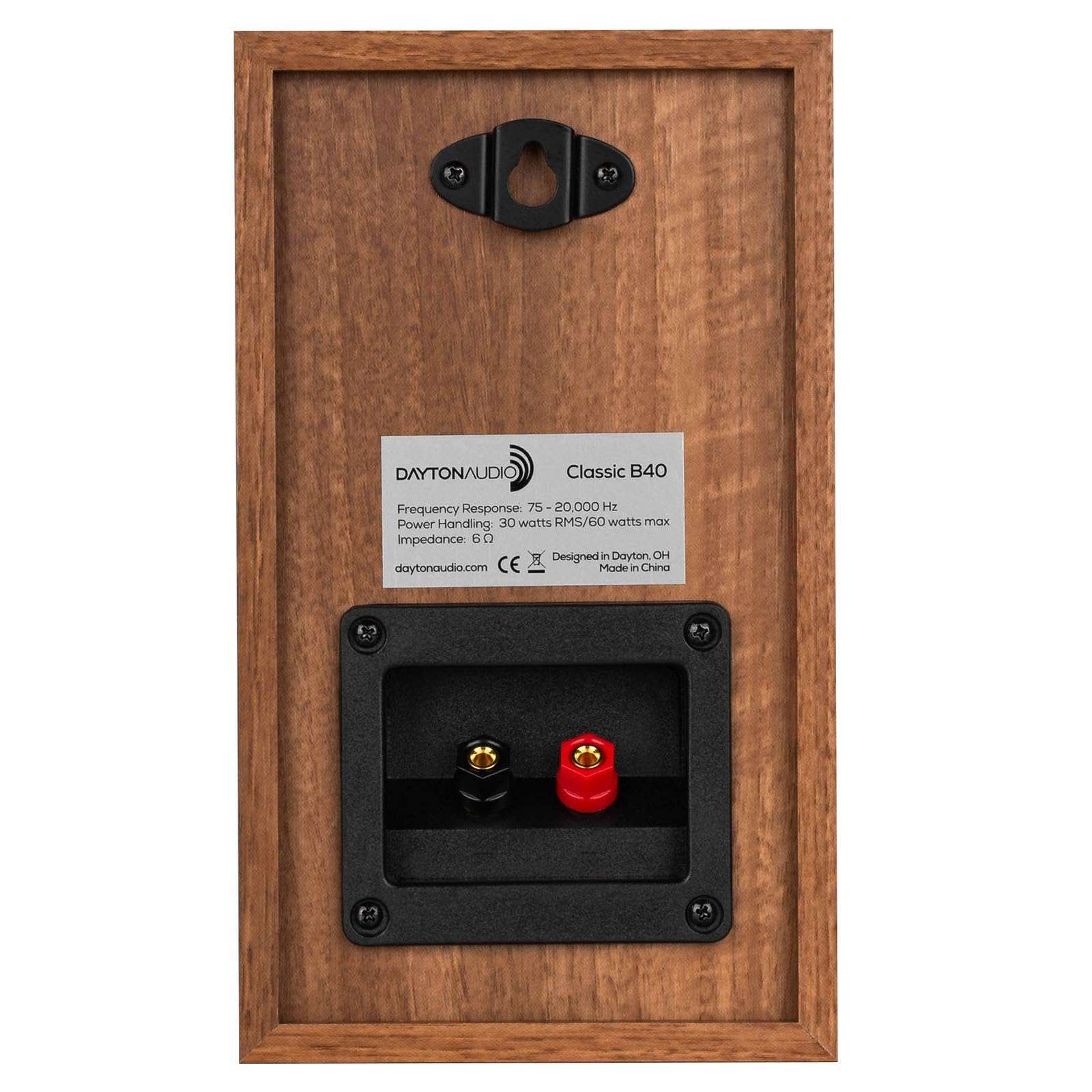 Dayton Audio Classic B40 Bookshelf Speaker Pair (Wood) 4
