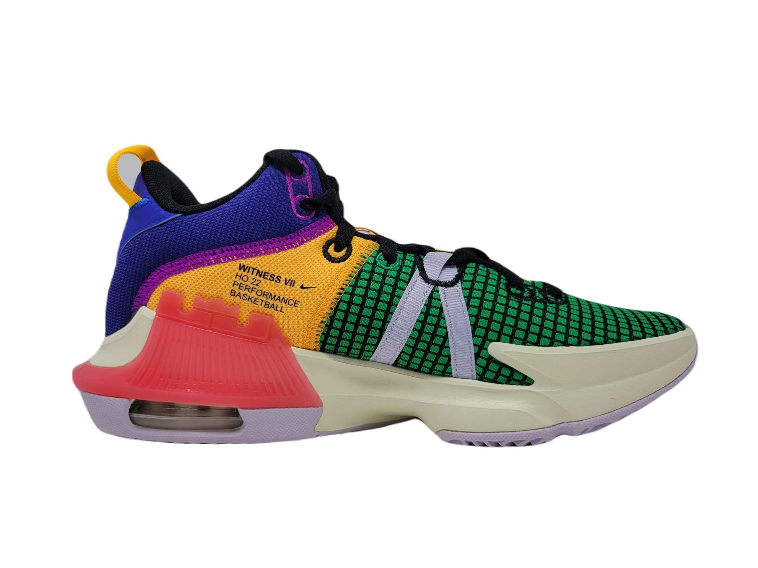 Nike Men's Lebron Witness 7 Basketball Shoes, Vivid Purple/Black-Sea Coral, 11 M US 2