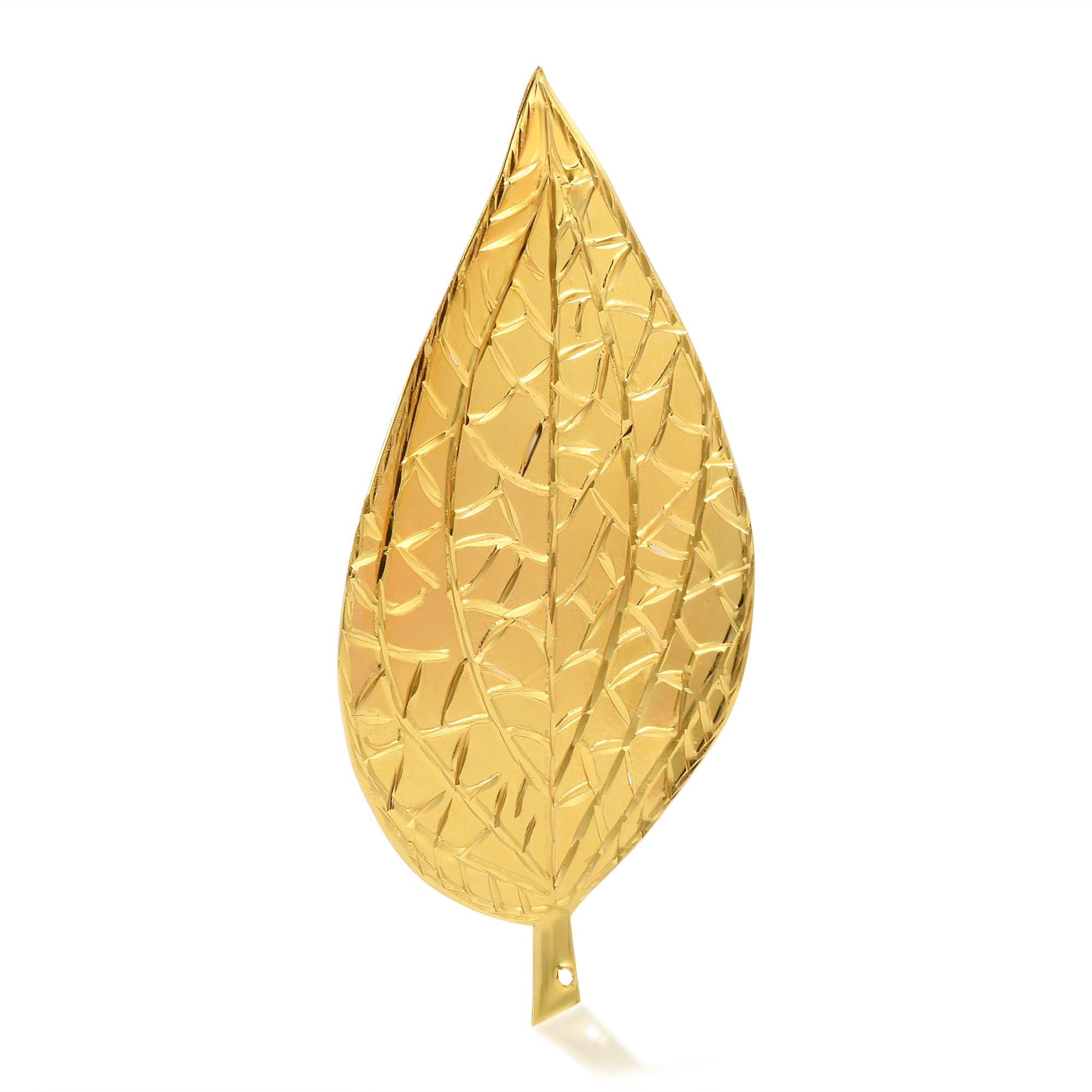 Memoir Brass Gold Plated Hindu Puja Item Pan patta Home Decor Diwali Pooja Article (HDSC5250) 3