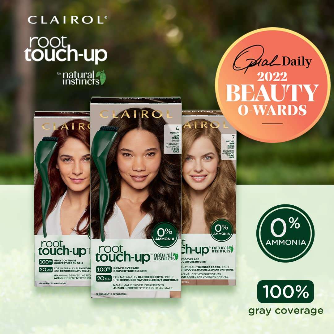 Clairol Root Touch-Up by Natural Instincts Permanent Hair Dye, 5G Golden Brown Hair Color, Pack of 1 2
