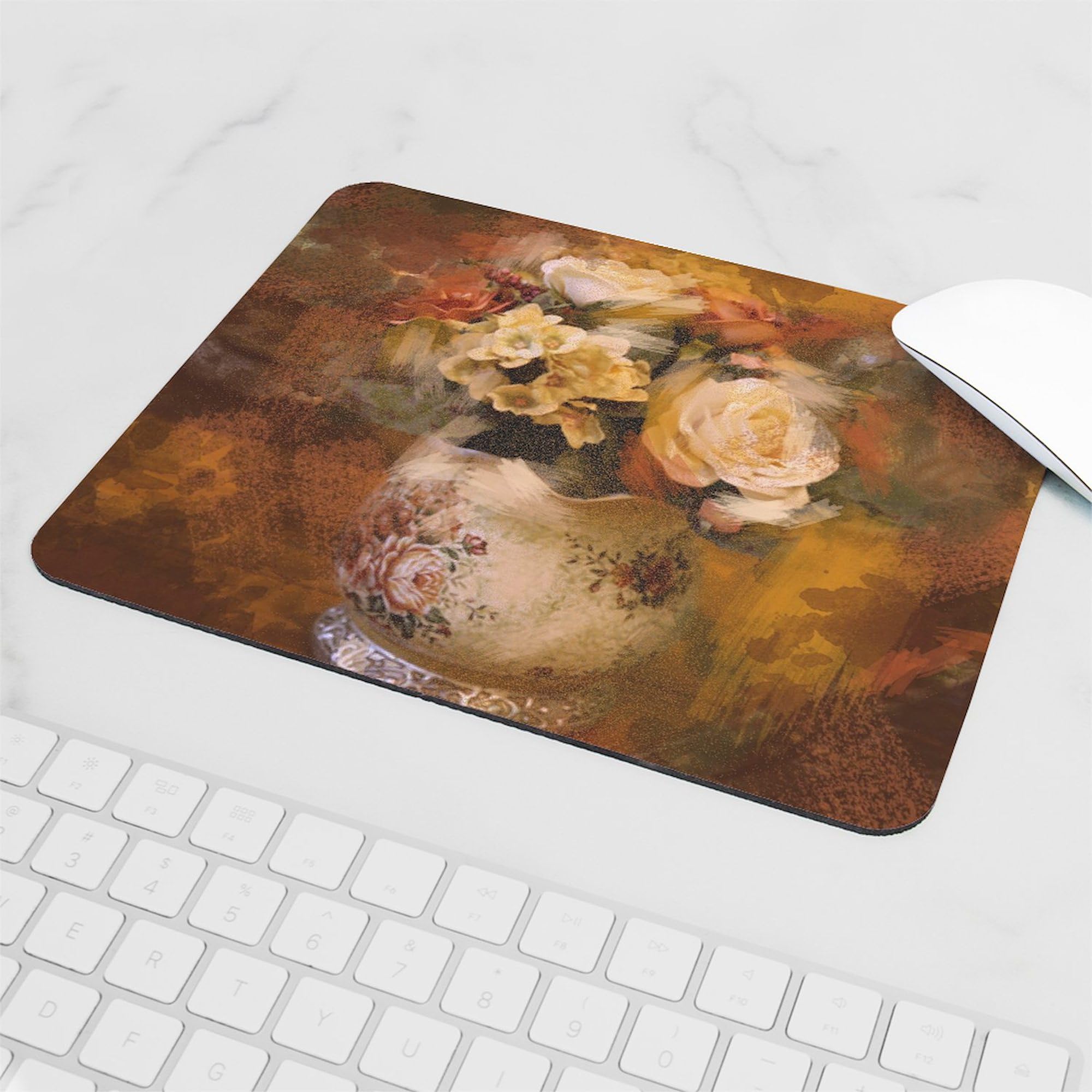 CafePress French Country Flowers Mousepad Non-Slip Rubber Gaming Mousepad 6