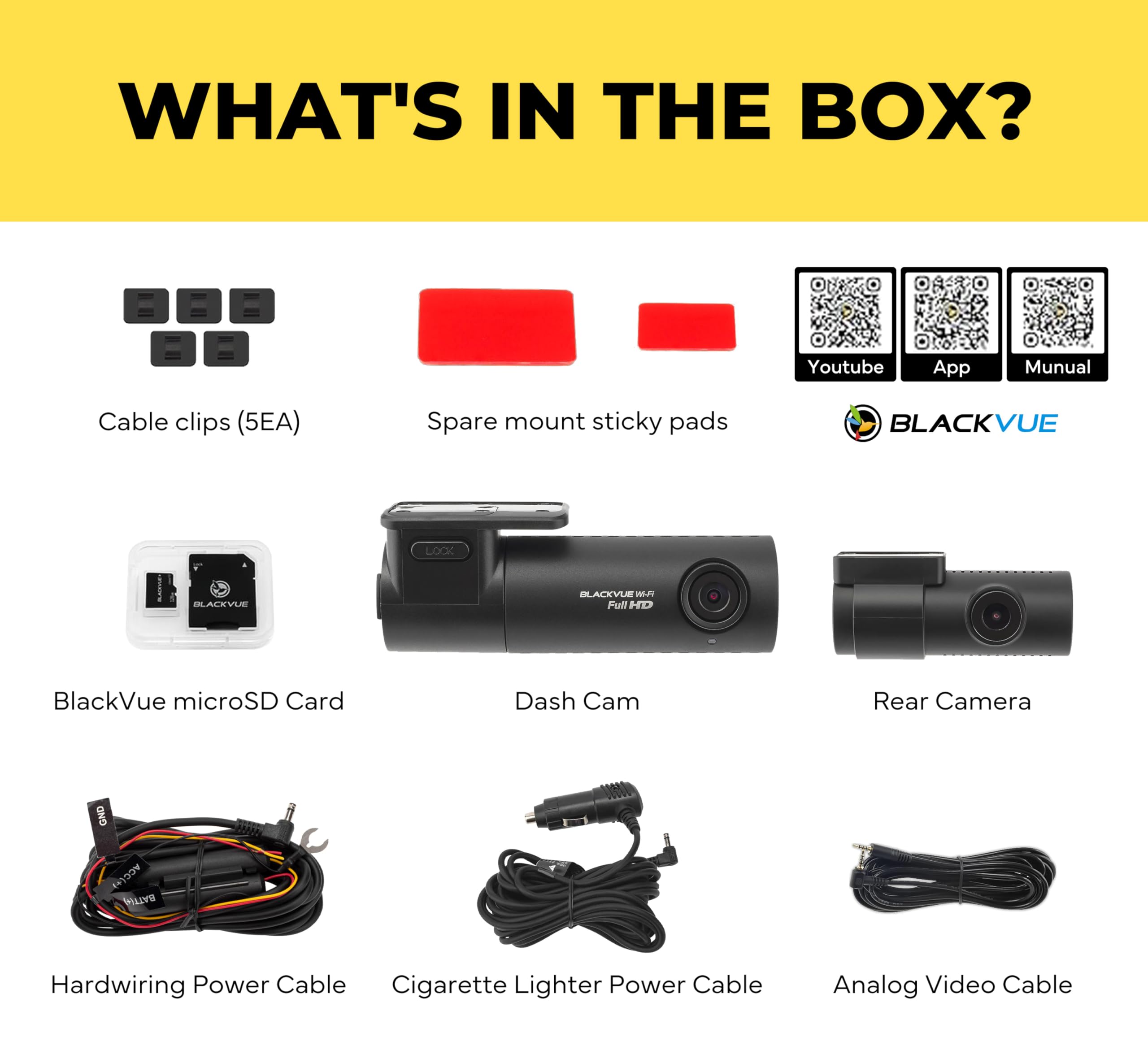 BlackVue DR590X-2CH Plus with 32GB microSD Card | Simple Full HD Wi-Fi Dashcam, Parking Mode Support (Kit Included), Front and Rear Camera, BlackVue App Support for Video Transfer | Made in Korea 6