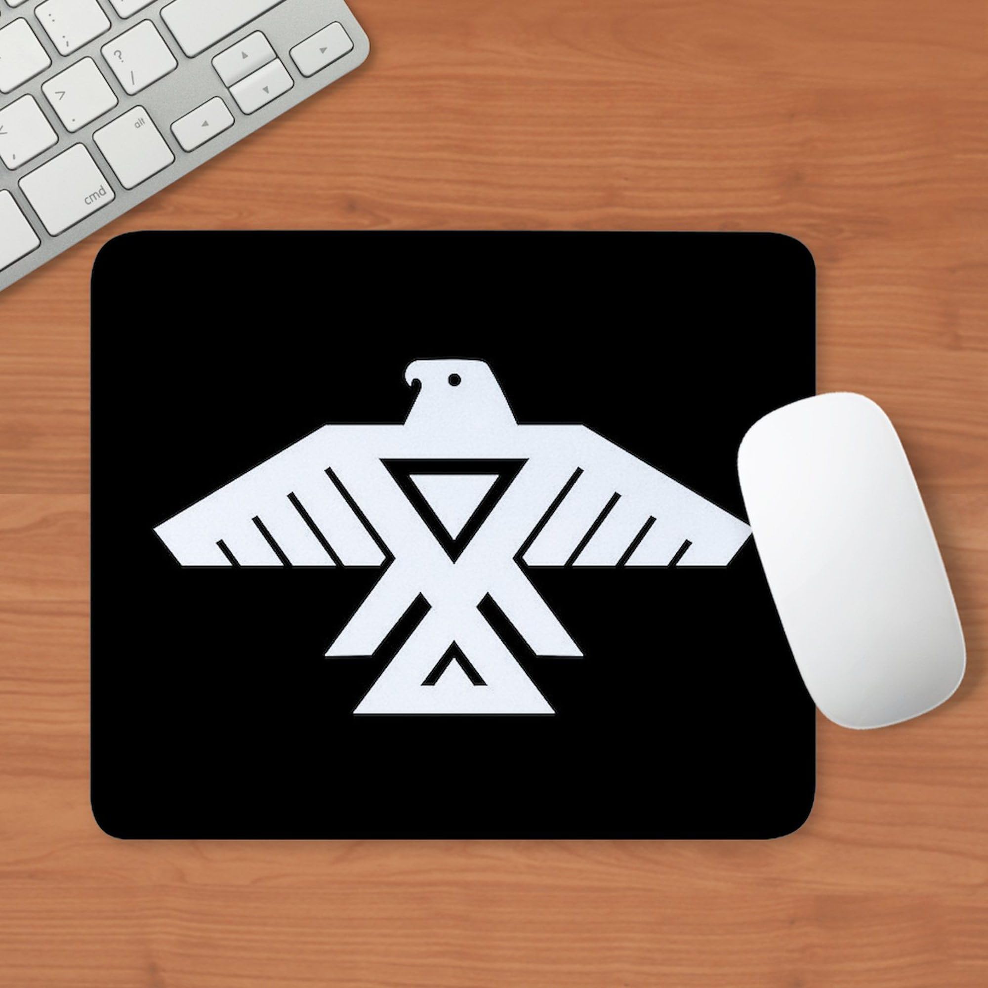 CafePress Anishinaabe Thunderbird Flag Mousepad Non-Slip Rubber Gaming Mousepad 4