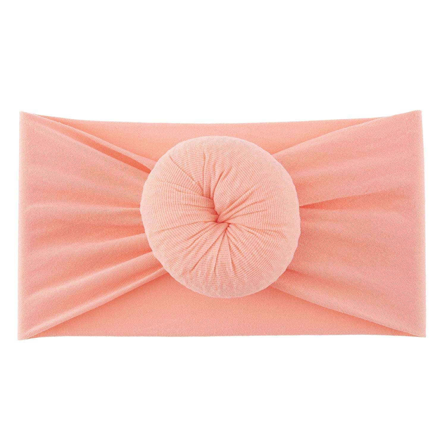 WHISKET Elastic Stretchy Elastic Soft Nylon Bowknot Bow Headbands Hairband Bows Knot Turban Headwraps Hair Bows Accessories for Kids Toddler Infant Newborn Baby Girl [ BAND] (2) 6