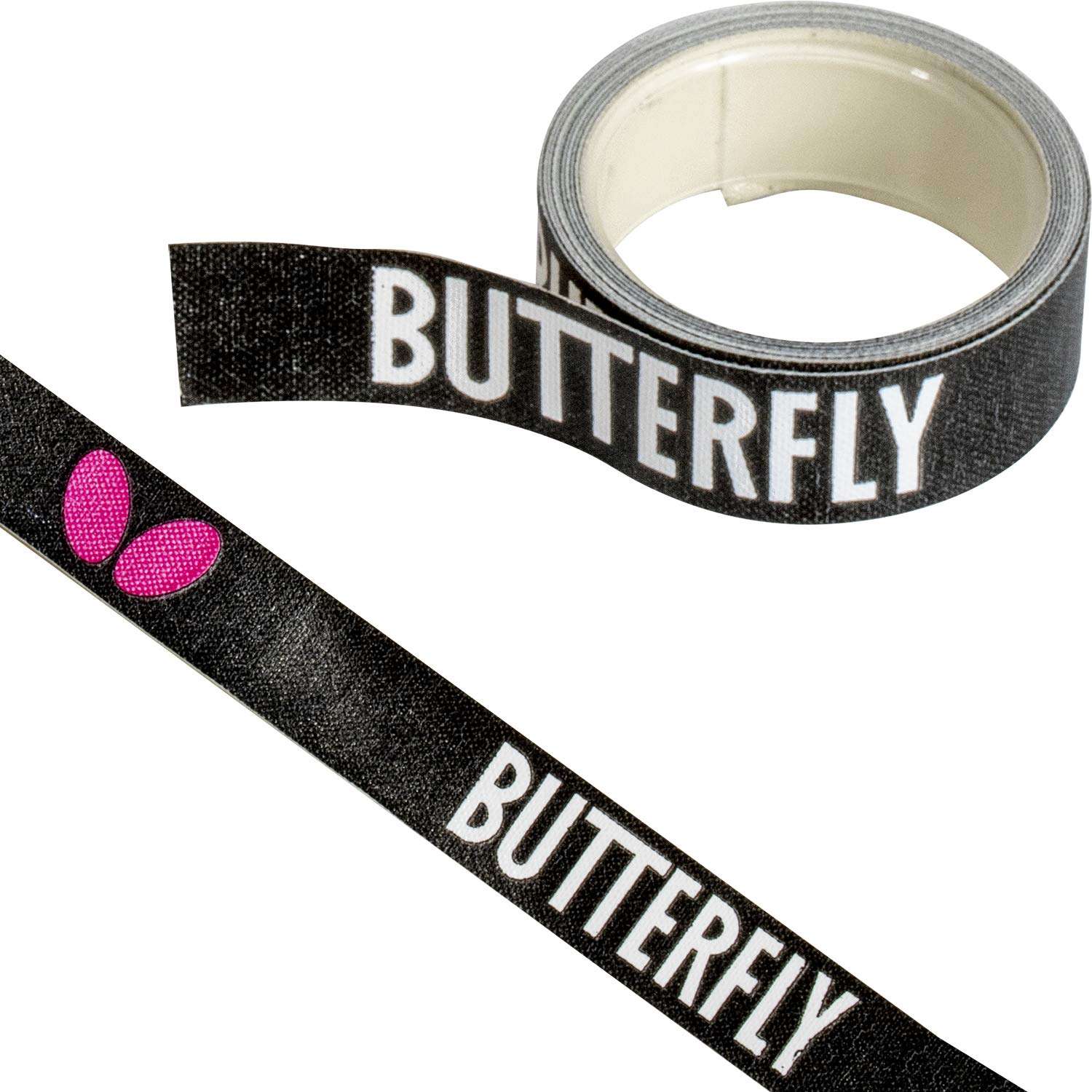 Butterfly Side Tape Black/Magenta - 12mm Width - Side Tape to Protect The Edges of Your Table Tennis Paddles – 3 Sizes (1m, 10m, or 50m for 2, 20, or 100 Rackets) 3