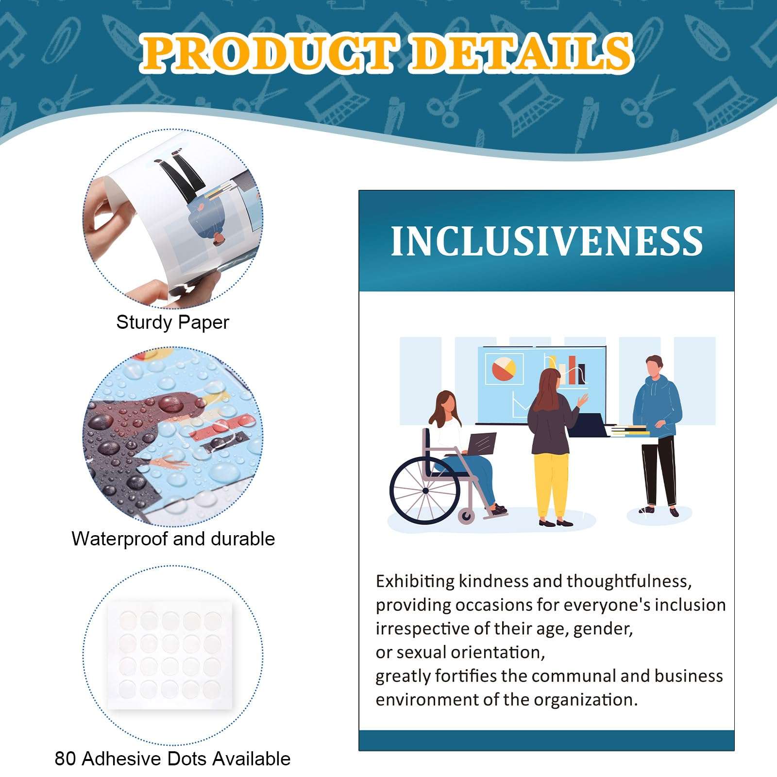 Outus 11 Pcs Job Skills Posters High School College Classroom Decorations Essential Qualities Employers Seek Career Posters Graduation Educational Bulletin Board for Workplace Teacher Supplies 4