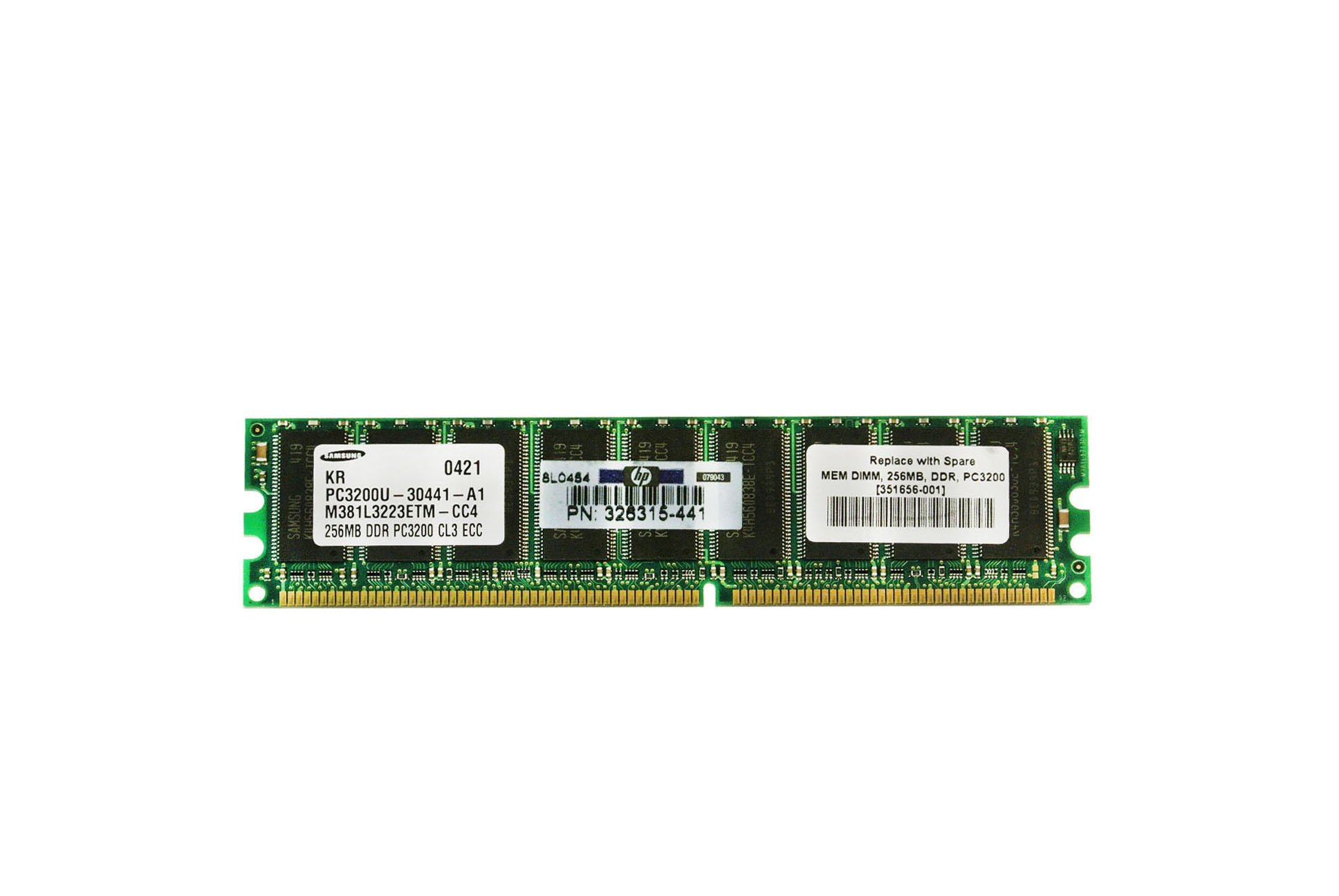 HP 256MB ECC PC3200 DDR SDRAM DIMM (354557-B21) 2