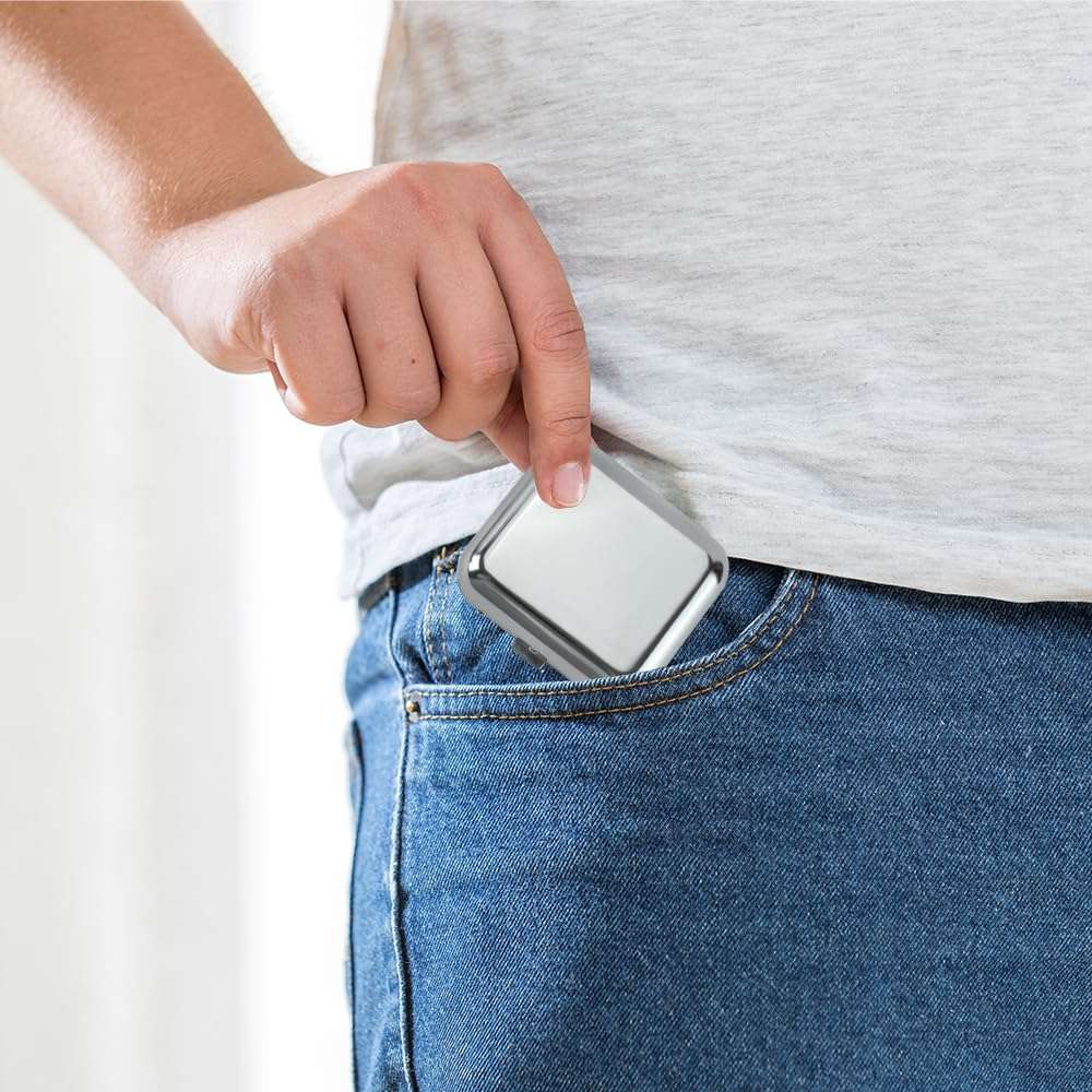 Zoyiancy 2Pcs Portable Ashtray, Pocket Ash Tray with Lid, Mini Stainless Steel Cigarette Holder, Windproof Ashtray for Outdoor Office Car Supplies(Silver) 6