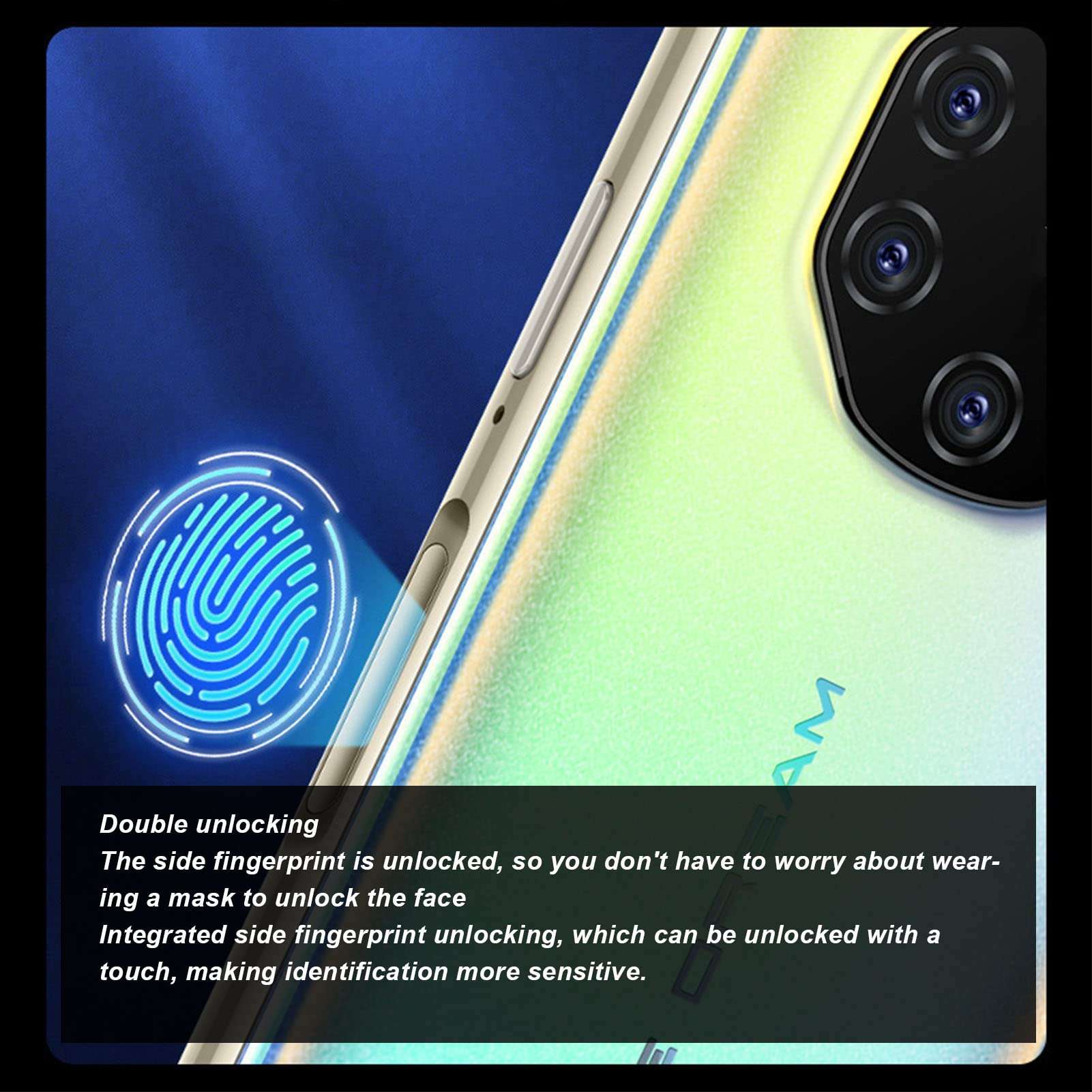 3.5in Mini Smart Phone, 4G Dual SIM Card Unlocked Cellphone,3GB RAM 32GB ROM,Facial Fingerprint Unlocking, for Smartphone for Kids Students (Gold) 6