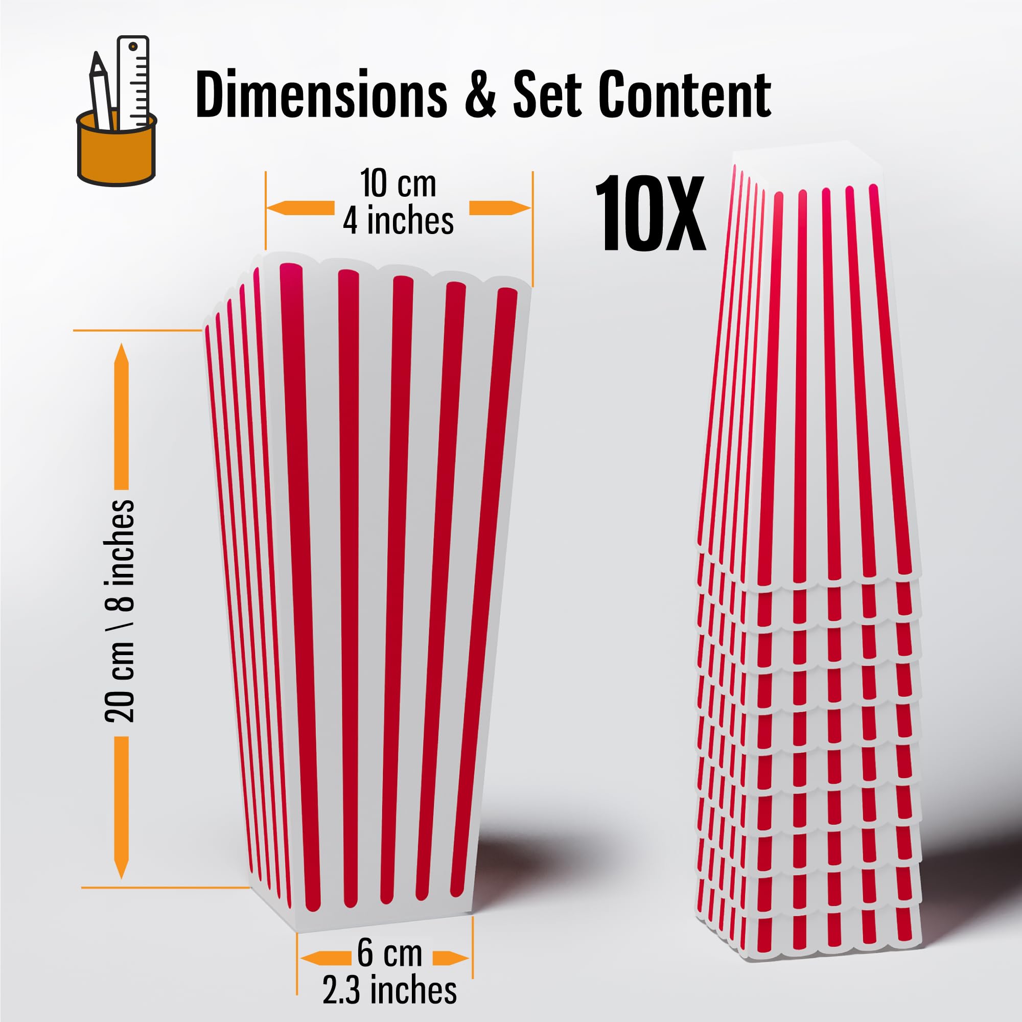 Reusable Plastic Popcorn Containers: Popcorn Buckets Reusable Plastic Movie Night Popcorn Boxes Popcorn Bowls Popcorn Cups Popcorn Holders for Party Popcorn Small Plastic Boxes Buskets Reusable Cups 3